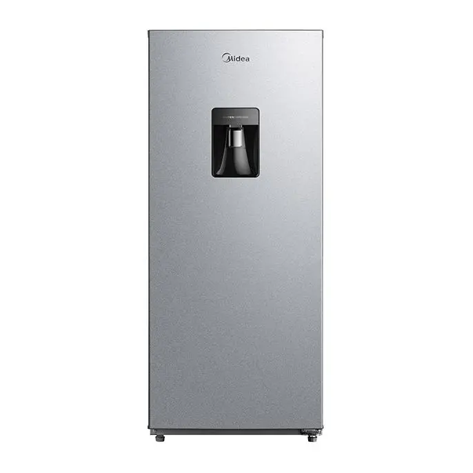 foto frontal, refrigerador de una puerta 187l lake silver