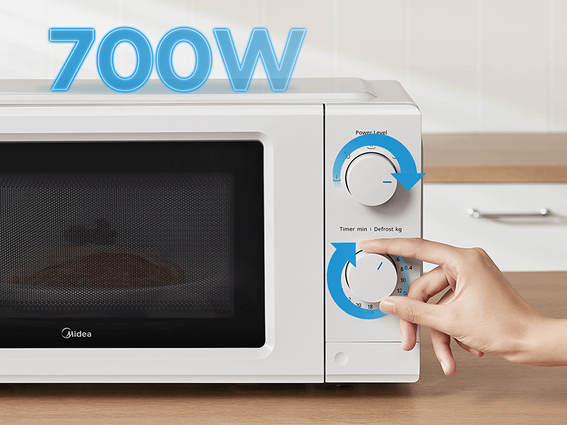 Cottura rapida e potenza fino a 700 W