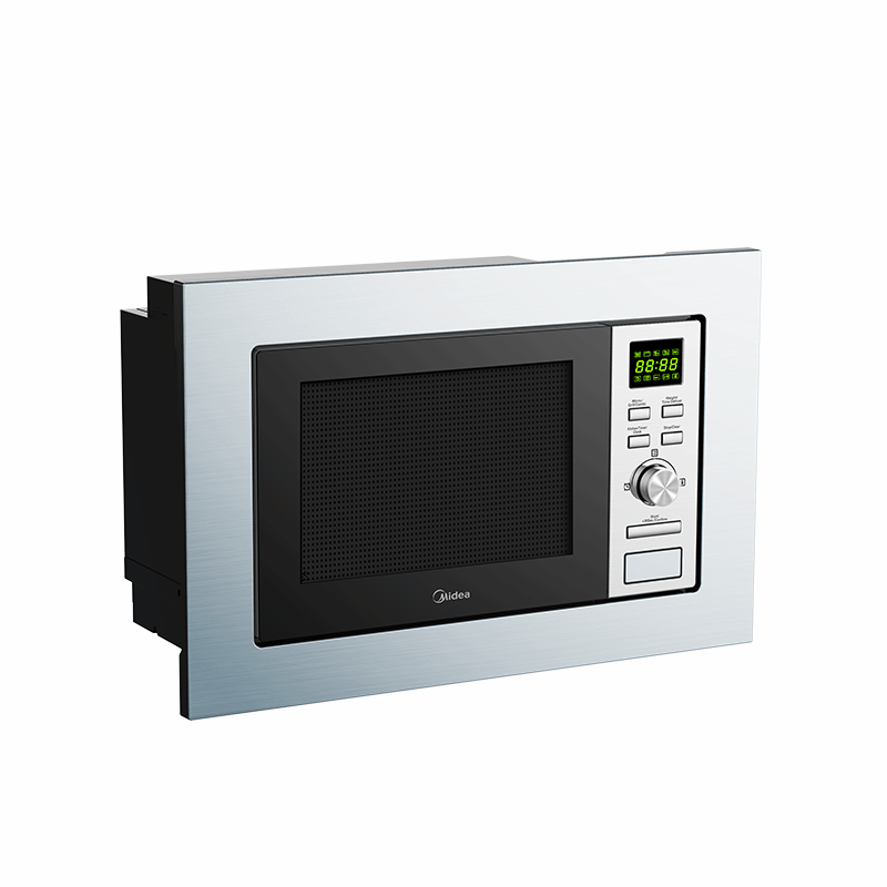 Microonde 17 litri da incasso con estetica acciaio inox 