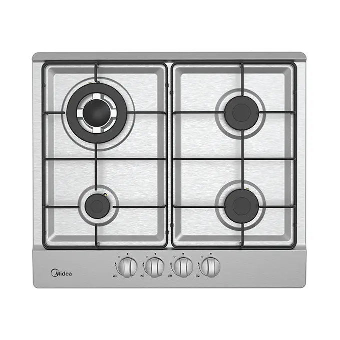 Piano cottura a gas, da incasso 60 cm, acciaio inox 