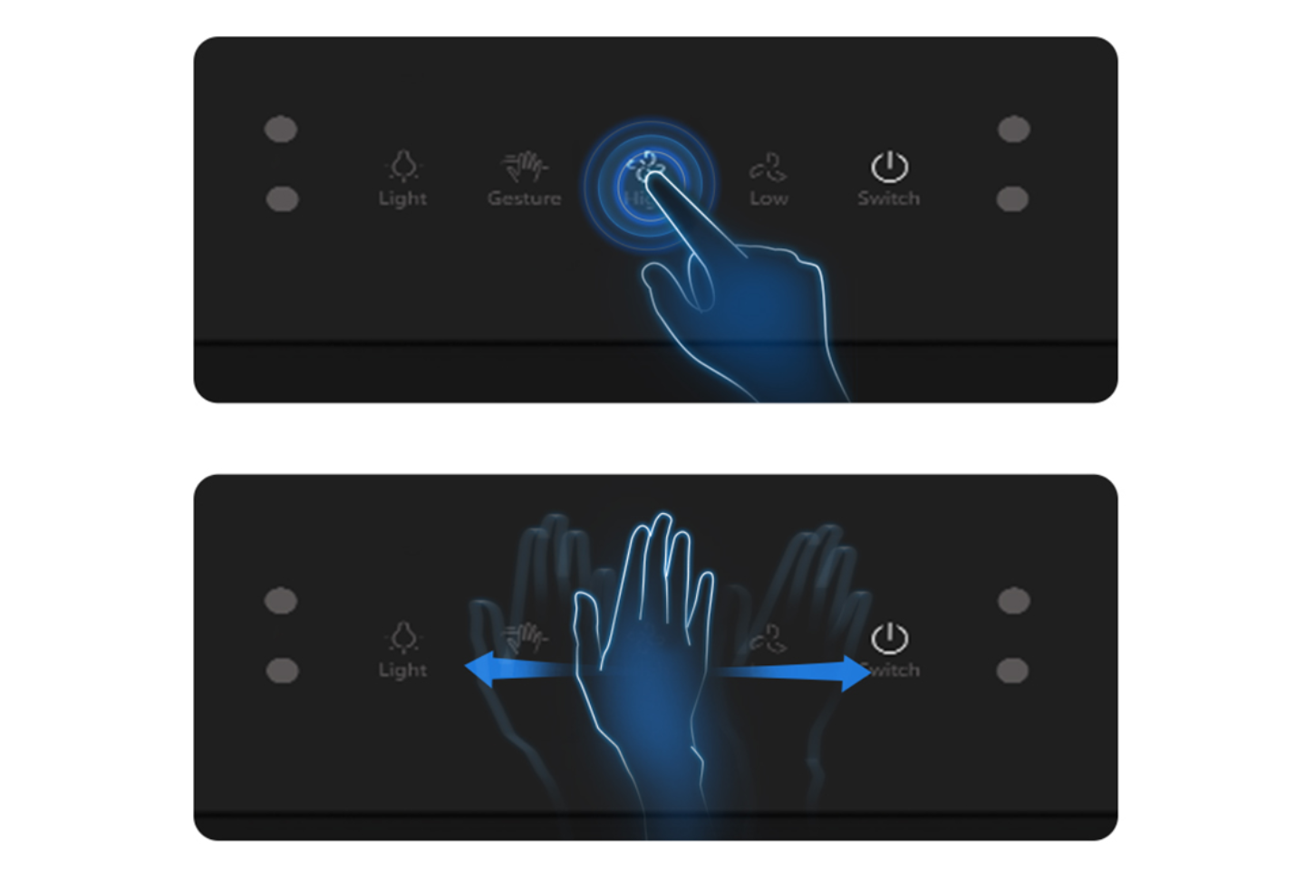 Intuitive Use with Touch & Gesture Control