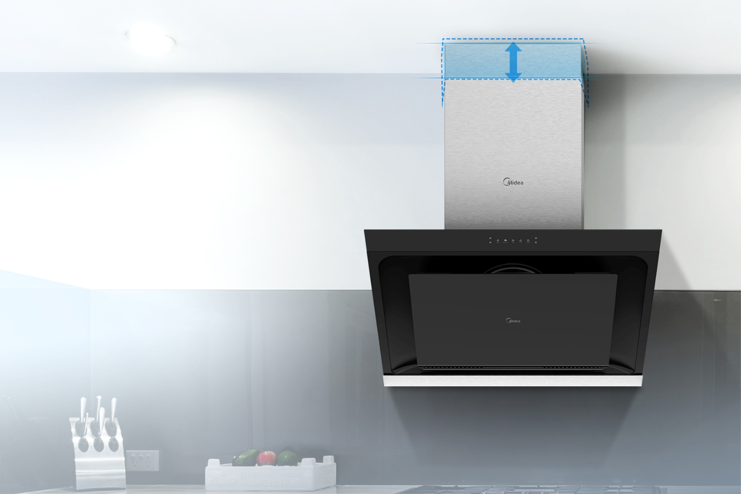 Adjustable Chimney Matching Your Kitchen