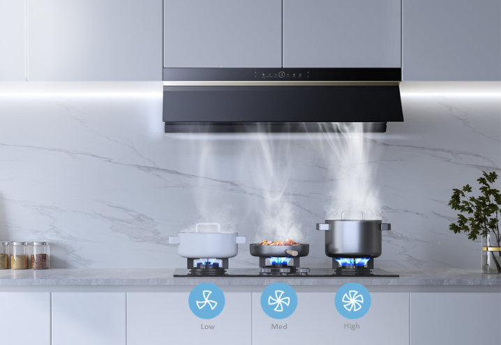 3 Exhaust Fan Speeds