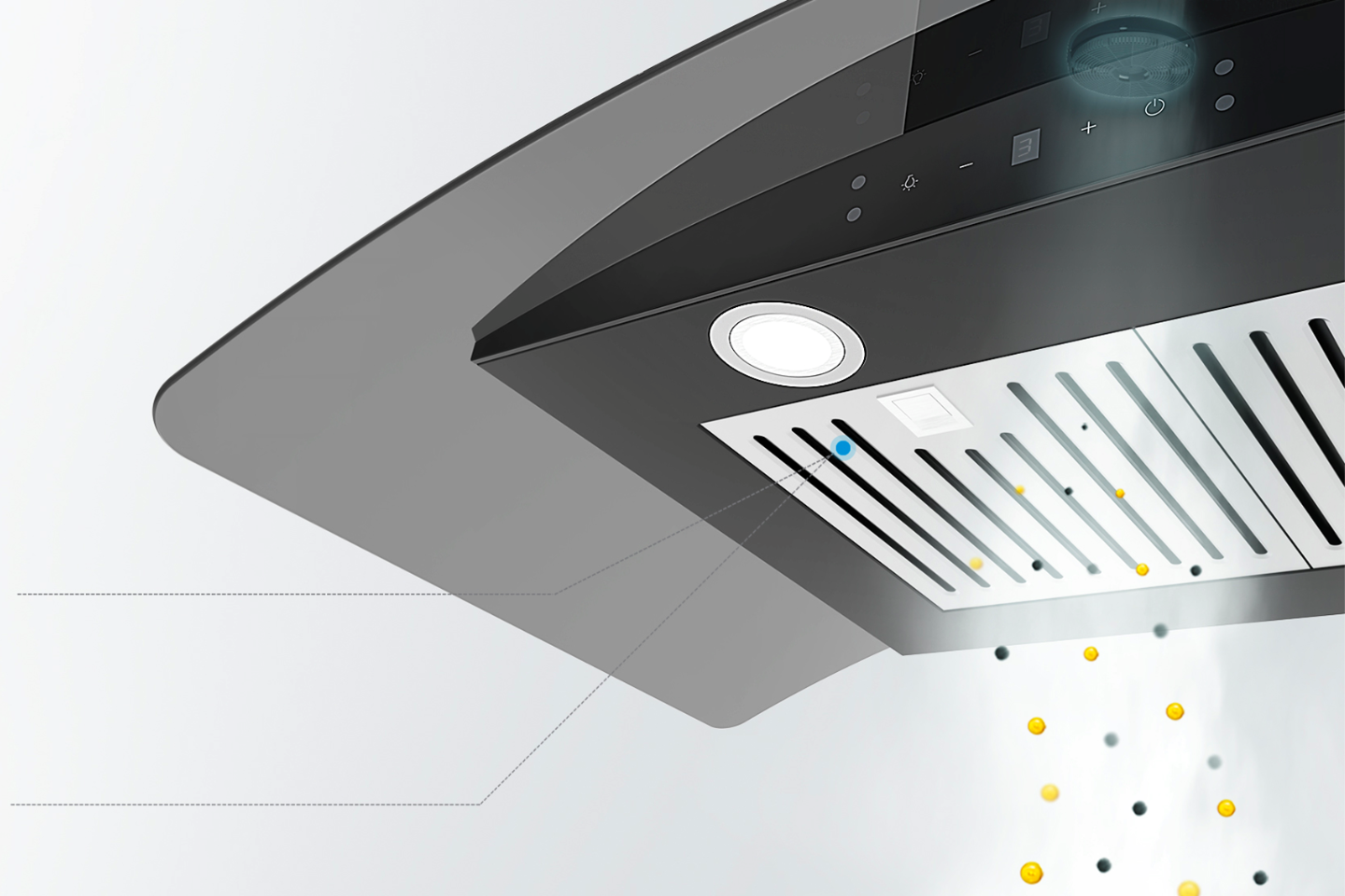 CLARIFY THE FUME AND GREASE WITH DUAL FILTRATION SYSTEM 
