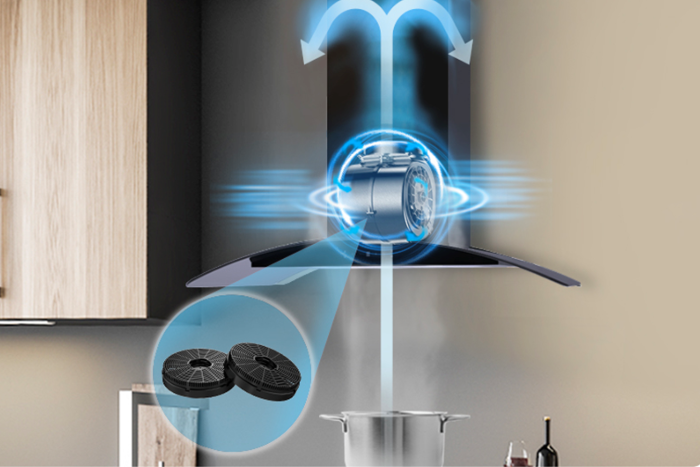 DUAL MODE DESIGNED - RECIRCULATION MODE