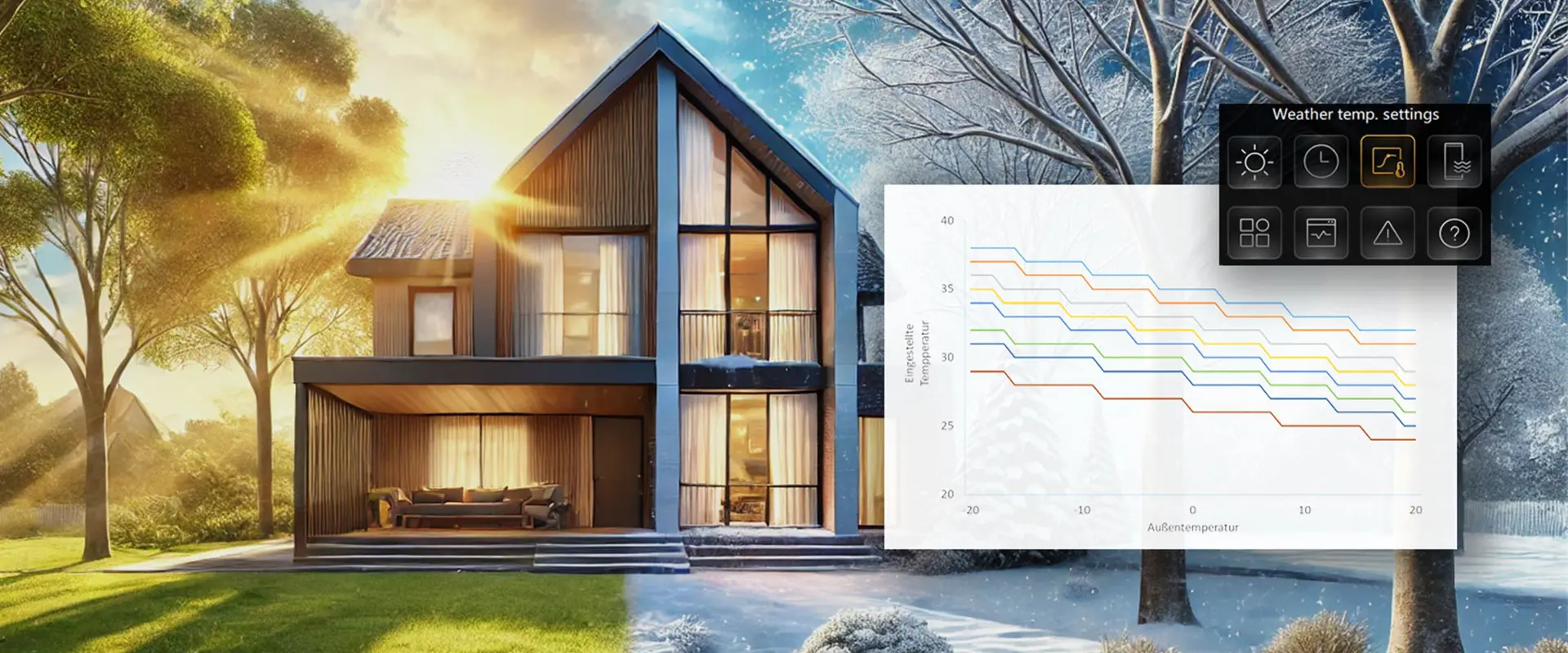 Weather-compensated heating curves