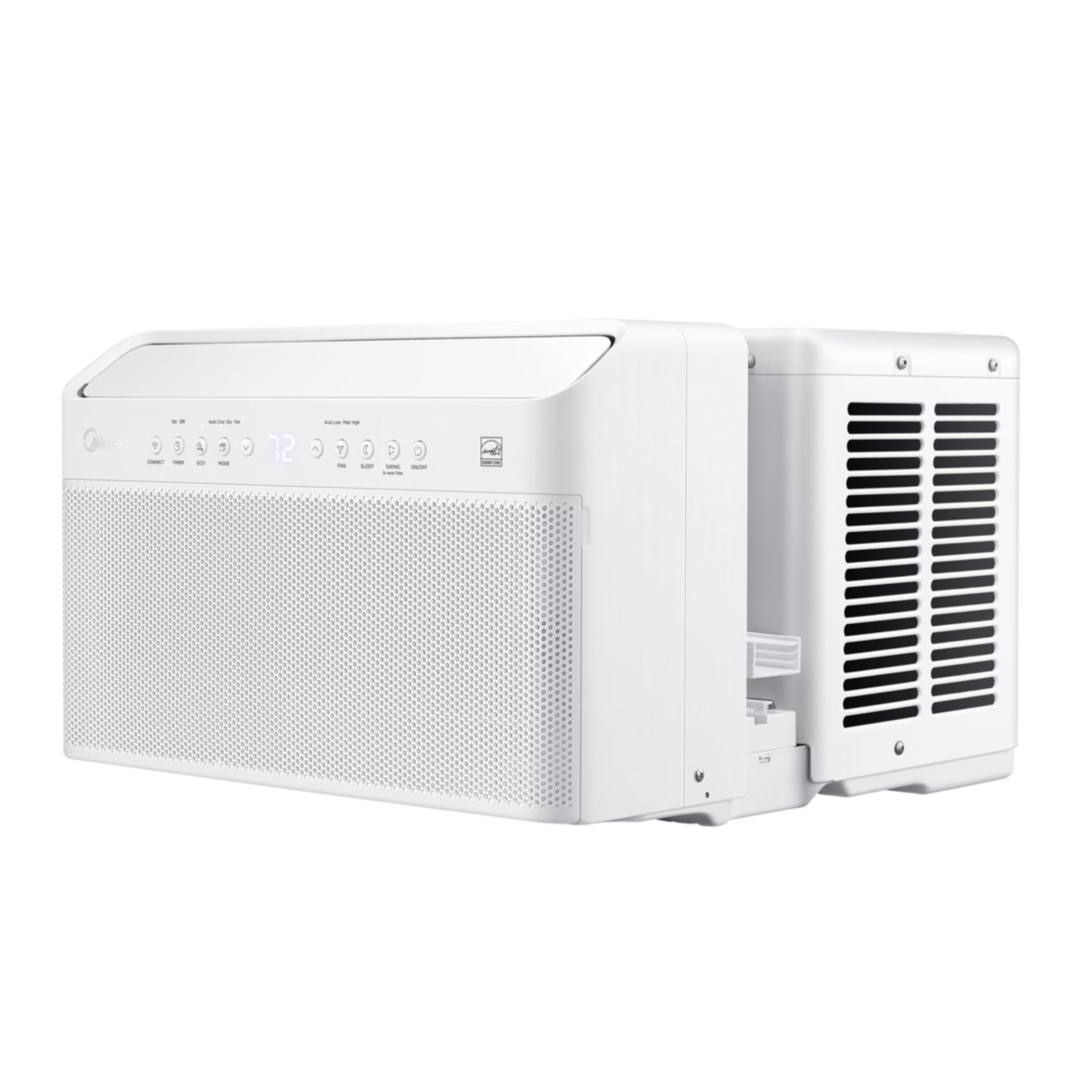 Midea 1.5HP Window/Split Series Inverter Air-Conditioner, 3/4 view, highlighting its modern, space-saving design