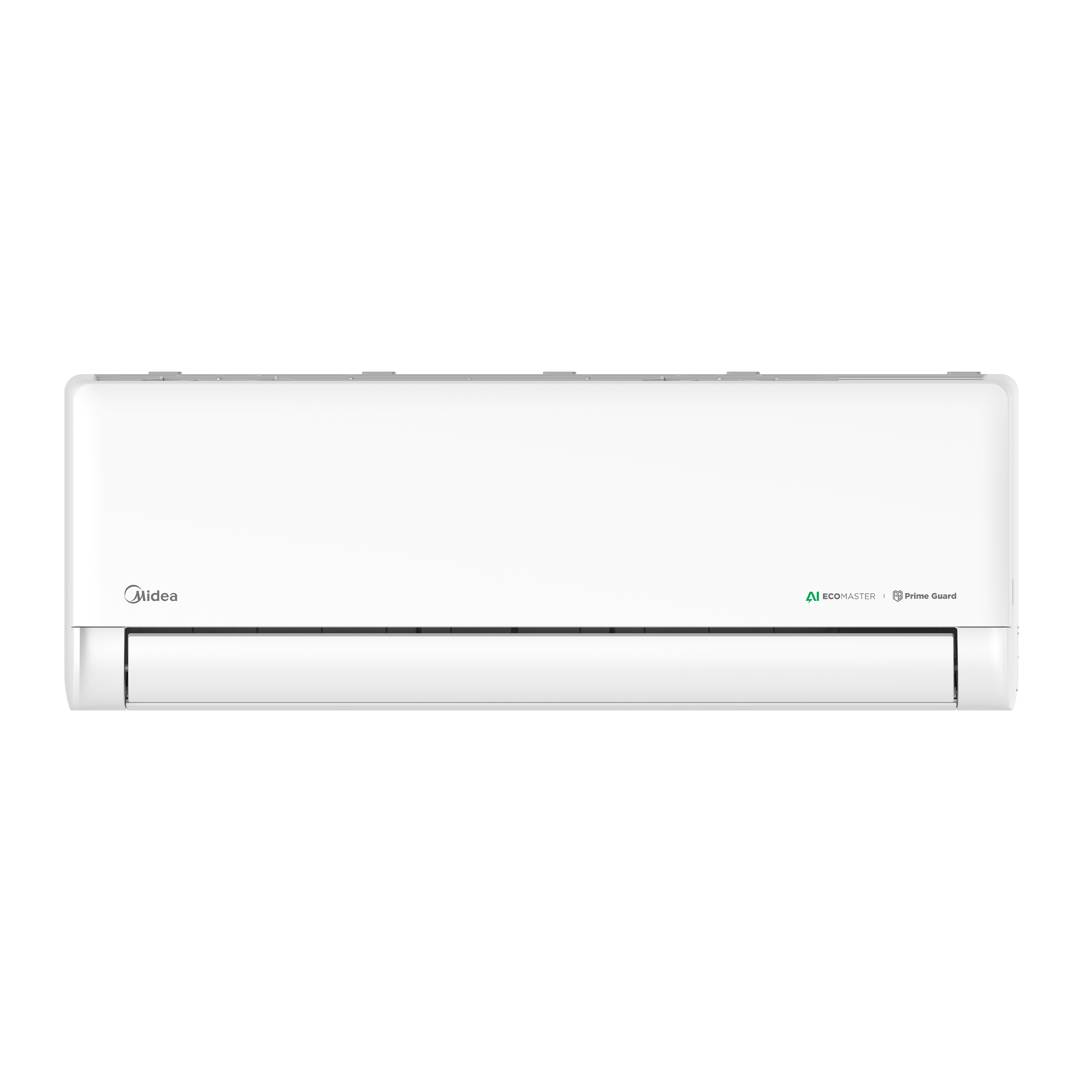 Modern Midea Avigator 2.0HP AC unit, front view, showcasing its elegant finish and high-capacity, energy-efficient performance.
