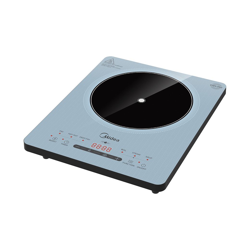 Midea 2,200W Digital Induction Cooker (Ice Salt Blue)