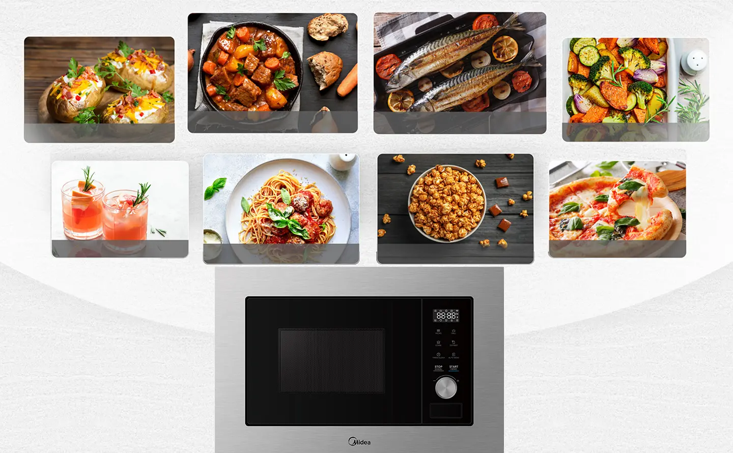 Menus automáticos pré-definidos