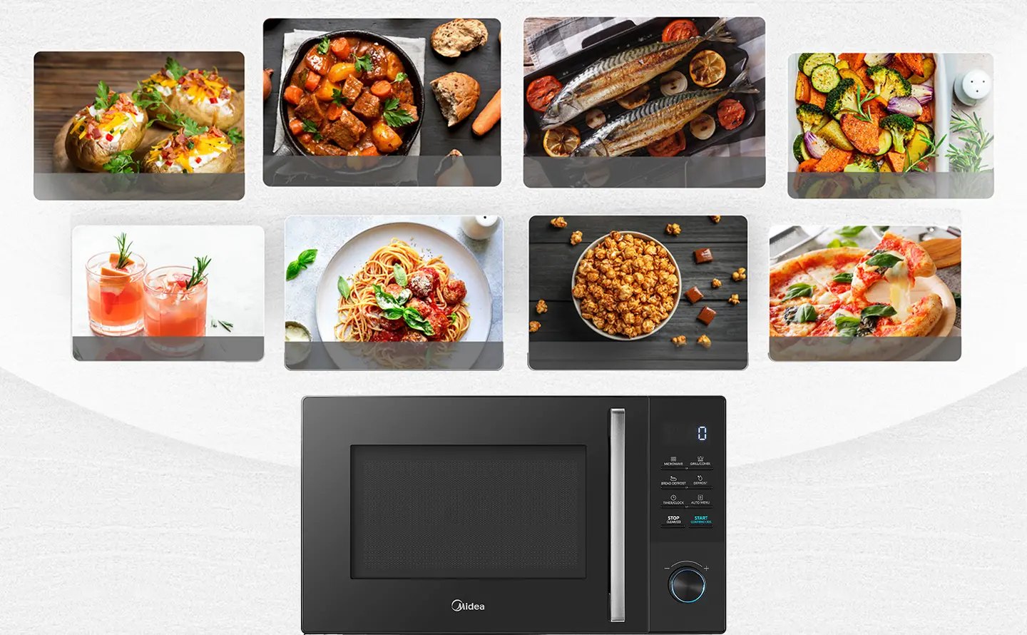 Menus automáticos pré-definidos
