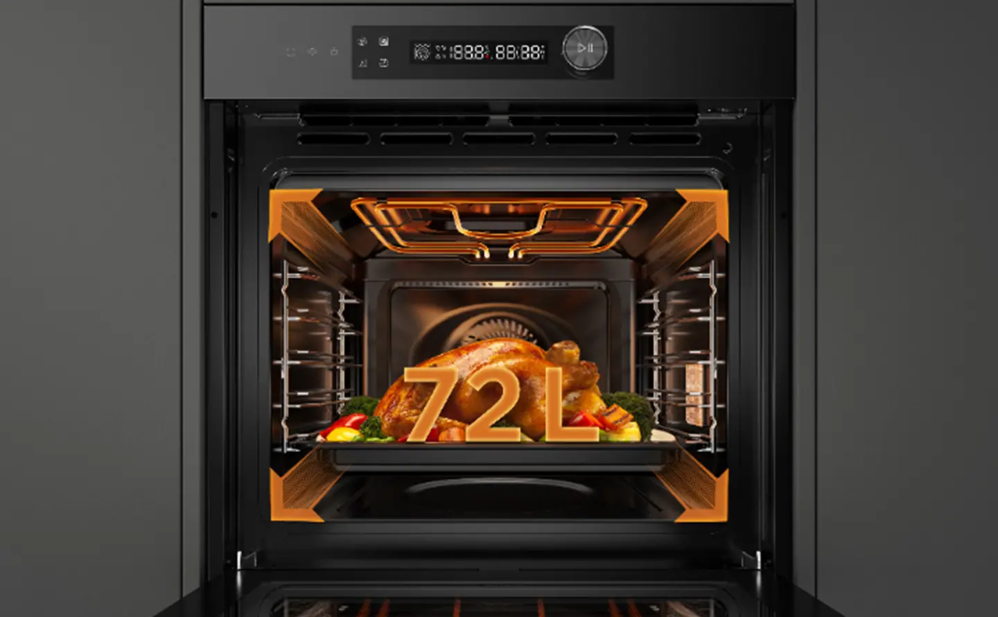 Capacidade de 72L