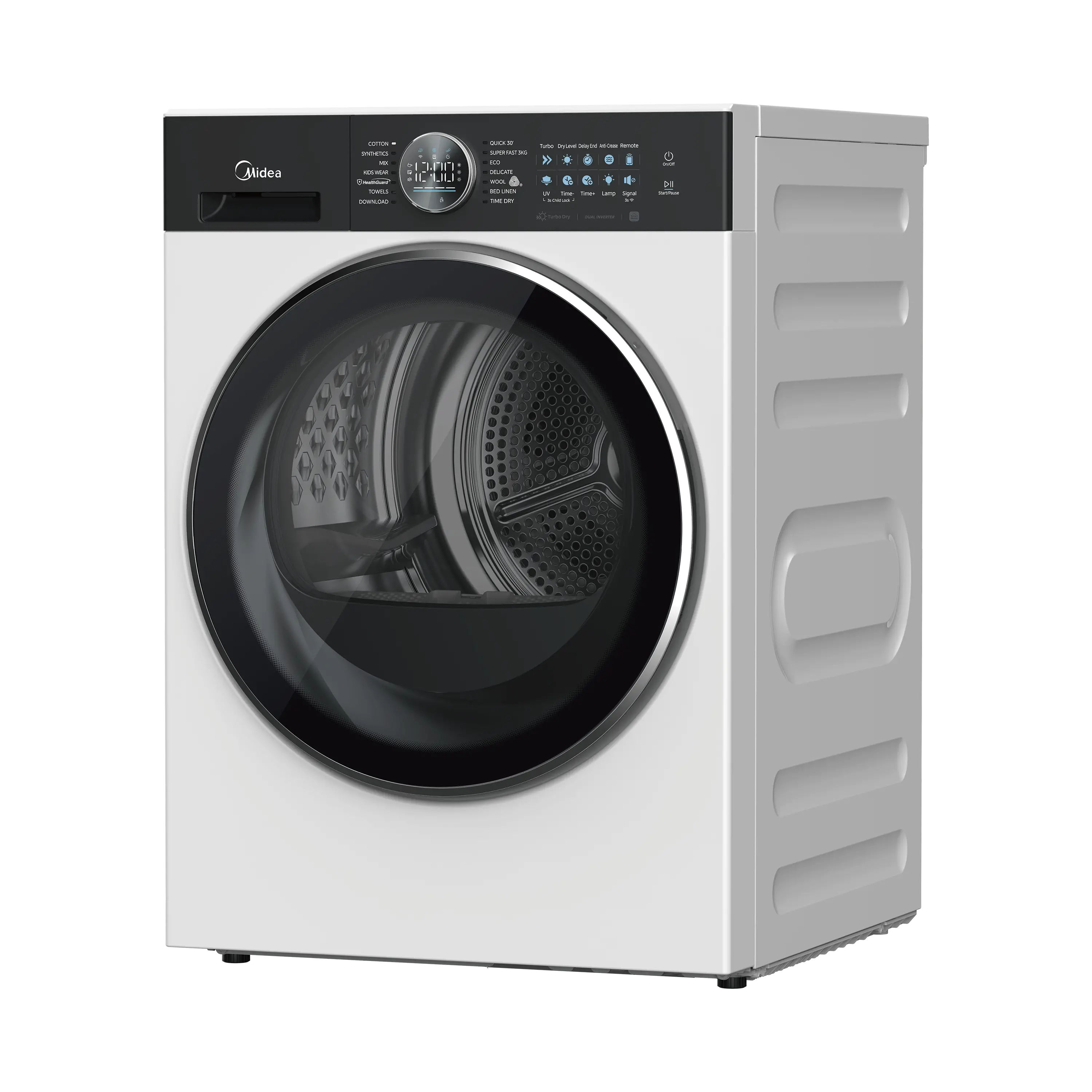 Midea-Laundry-Tumble-Dryer-MD210-Heat-Pump-Dryer-Product-Image-3-Right-squint