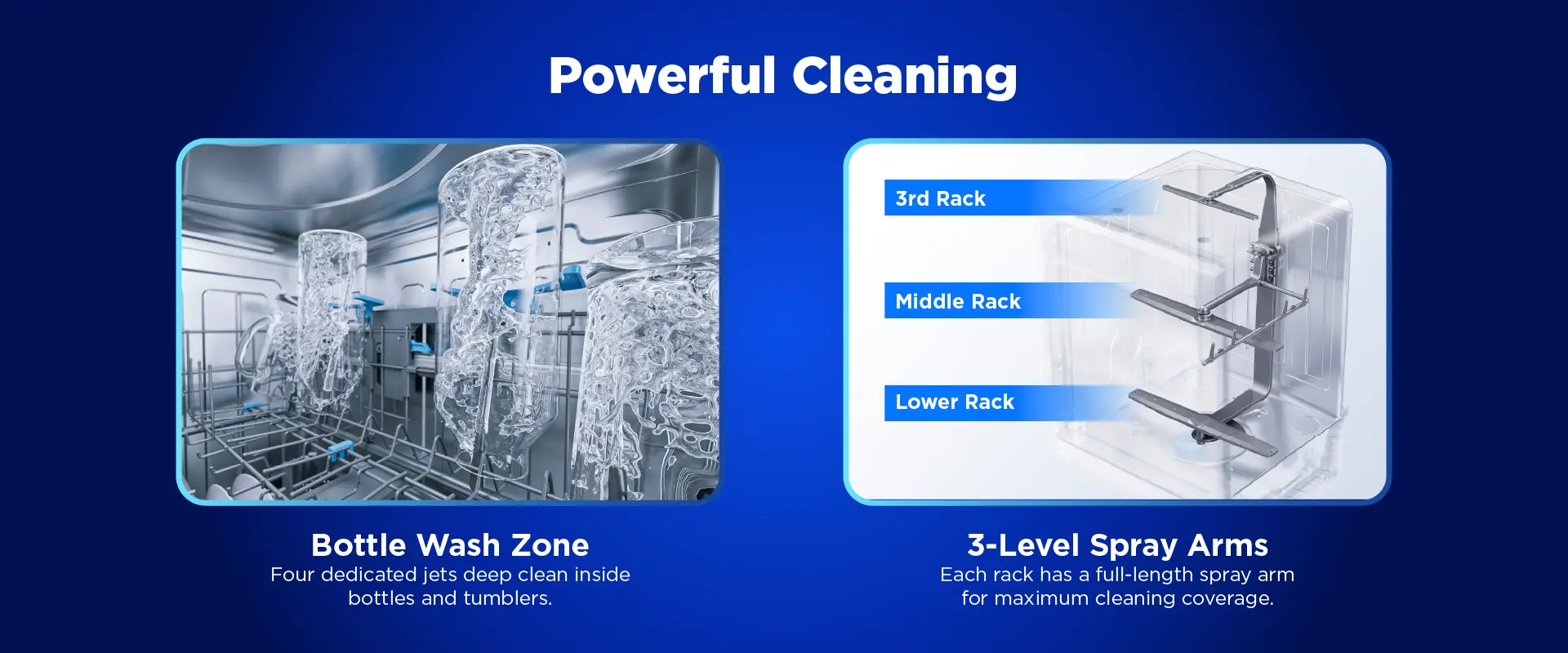 Midea 24" top control dishwasher with STRAWash™