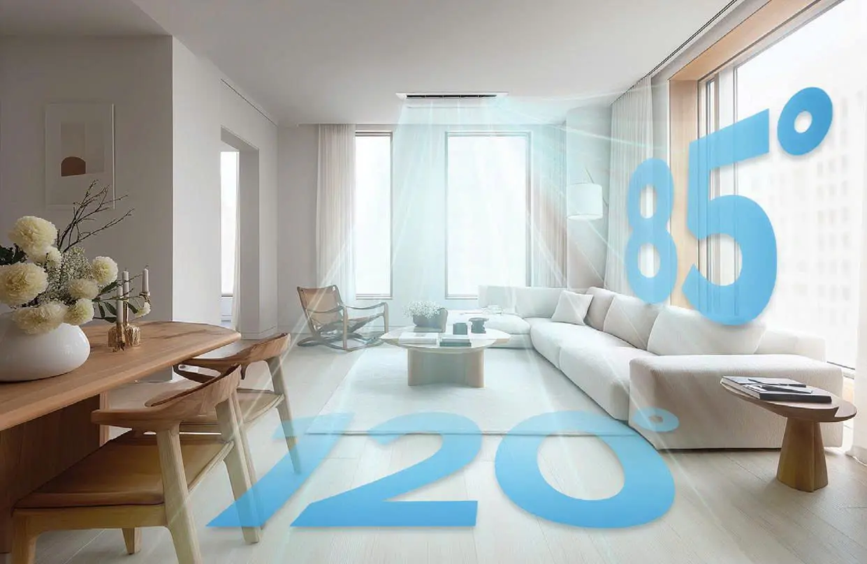 WIDE AIRFLOW ANGLE