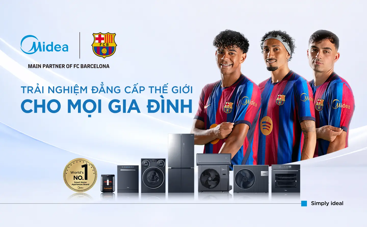 Midea Chính Thức Trở Thành Đối Tác Chính Của FC Barcelona