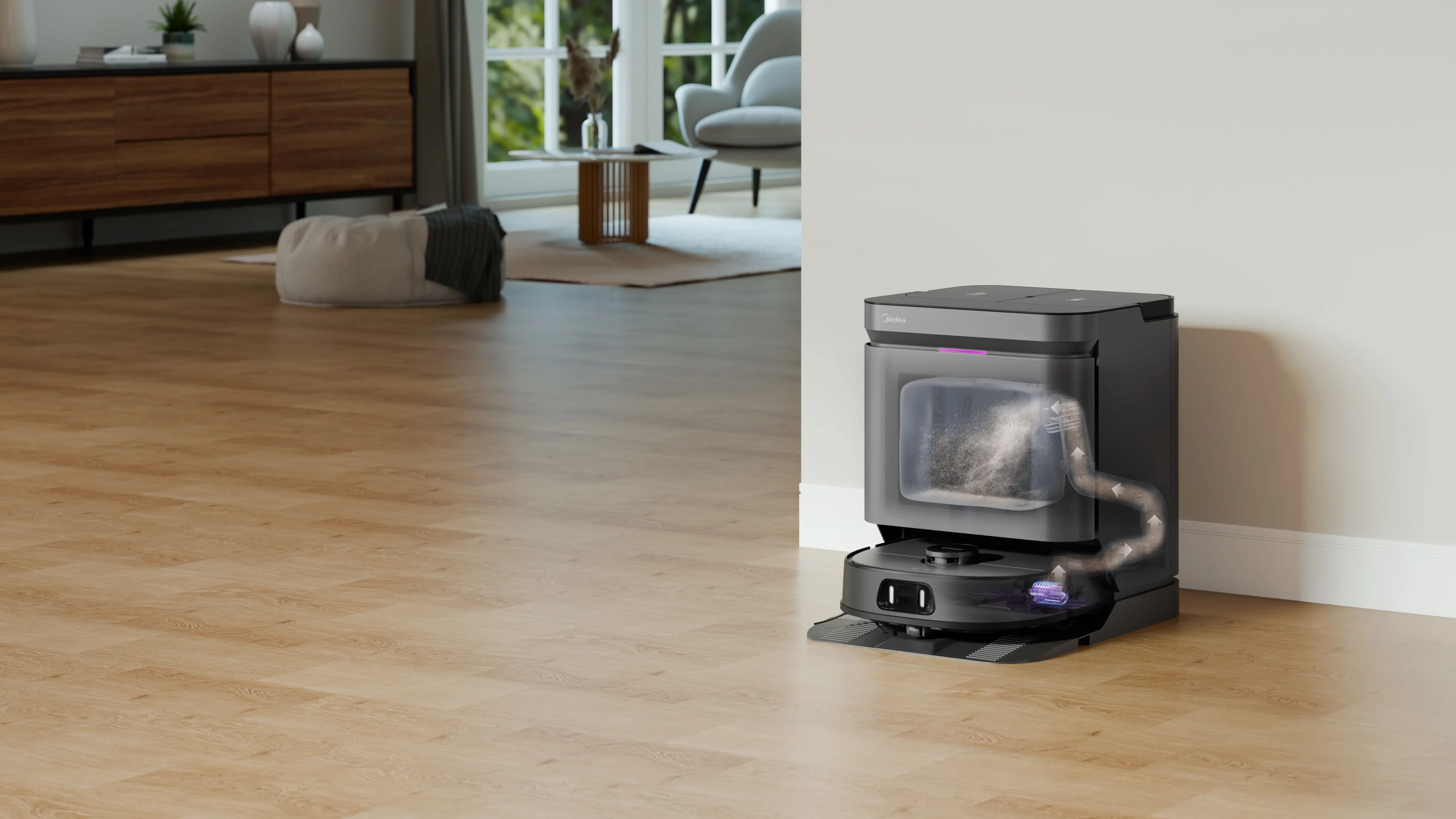 Automatic Dust Removal from the Tray