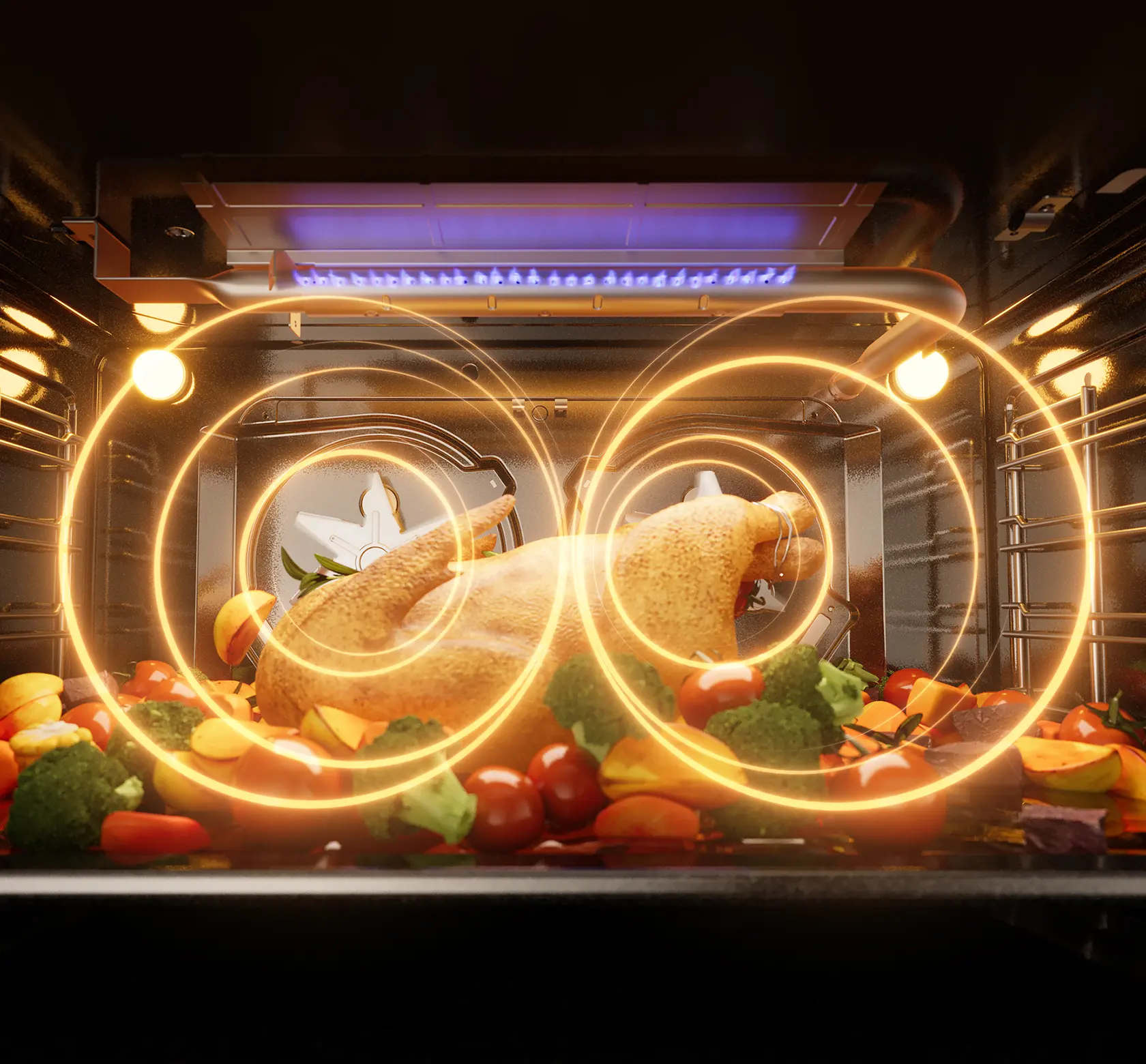 DUAL CONVECTION FANS