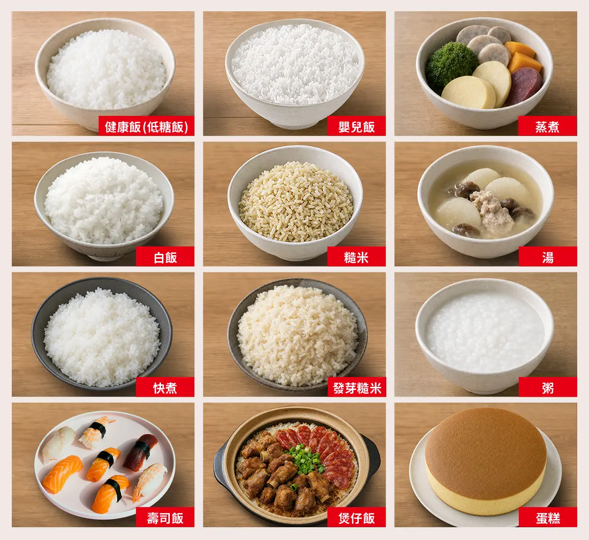 12種烹調模式