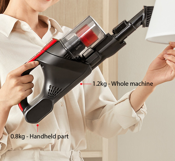 Lightweight design, comfortable to hold