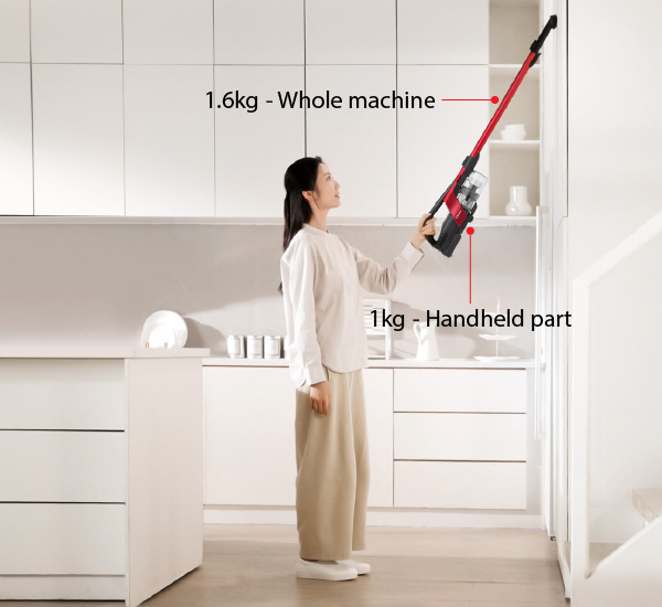 Lightweight design, comfortable to hold 
