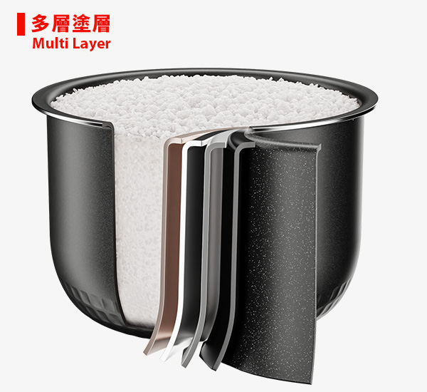 Japan Non-Stick Bincho Charcoal Coating Thick Pot