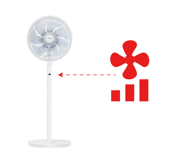 3 Fan Speeds and Wide Cooling