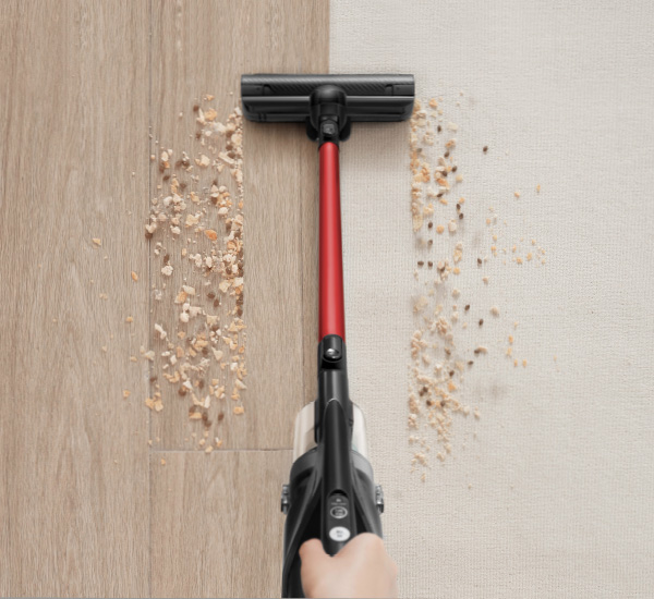Powerful BLDC Motor X Electric Brush, effective and intensive dust cleaning 