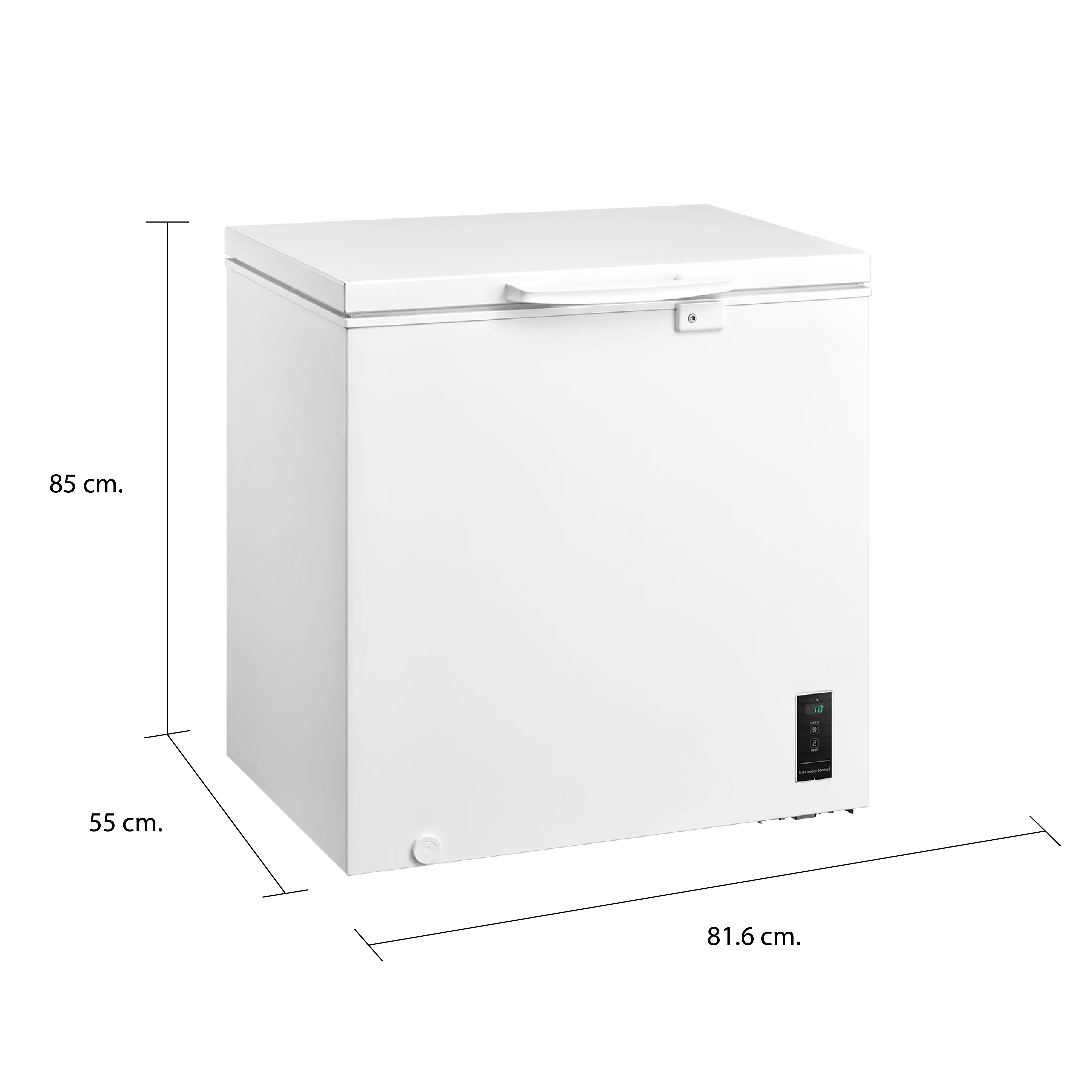 ขนาดและมิติ ตู้แช่อเนกประสงค์ 198 ลิตร โตชิบา รุ่น GR-RC259CE-DMT(01)