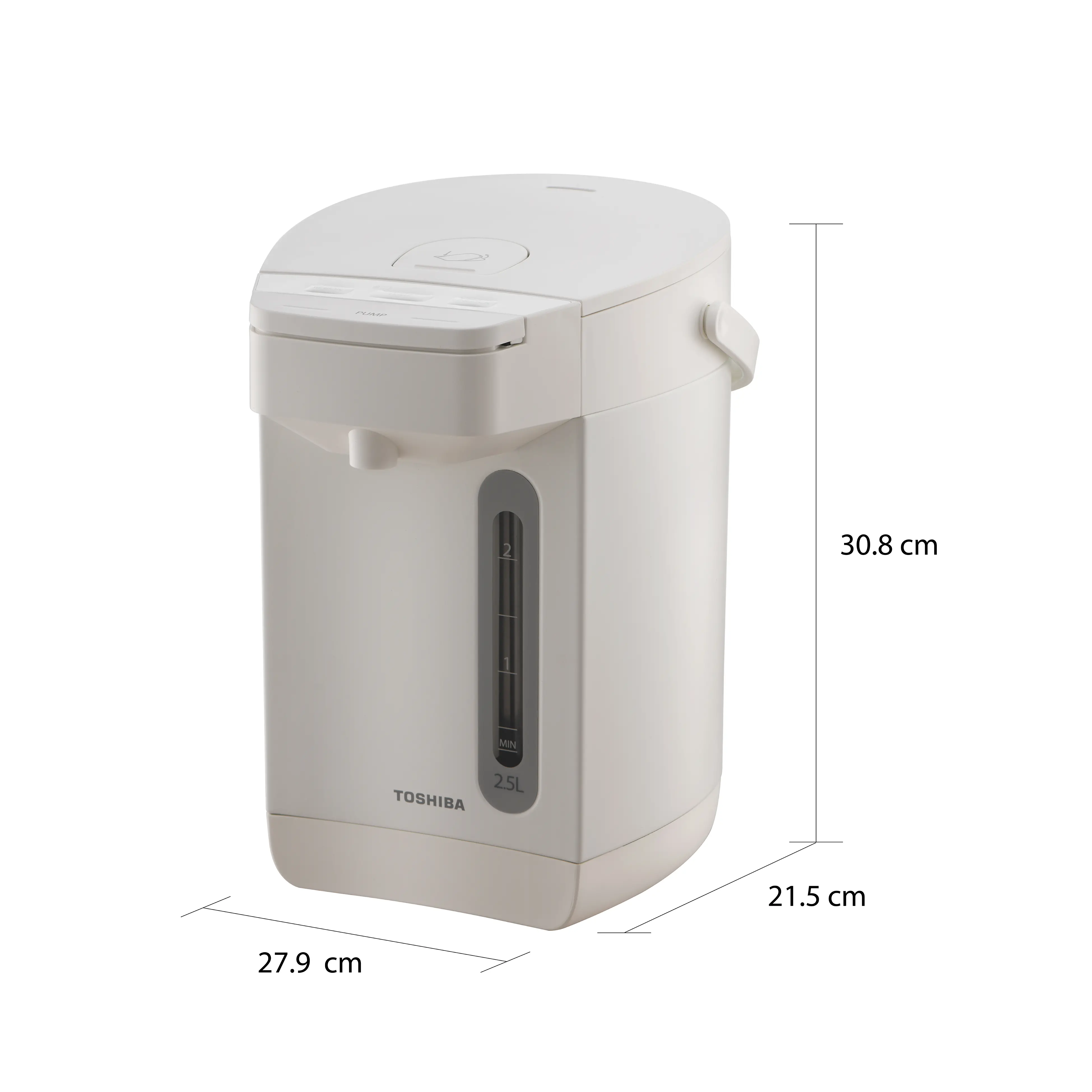 กระติกน้ำร้อน 2.5 ลิตร โตชิบา รุ่น TP-25DRVTH(W)