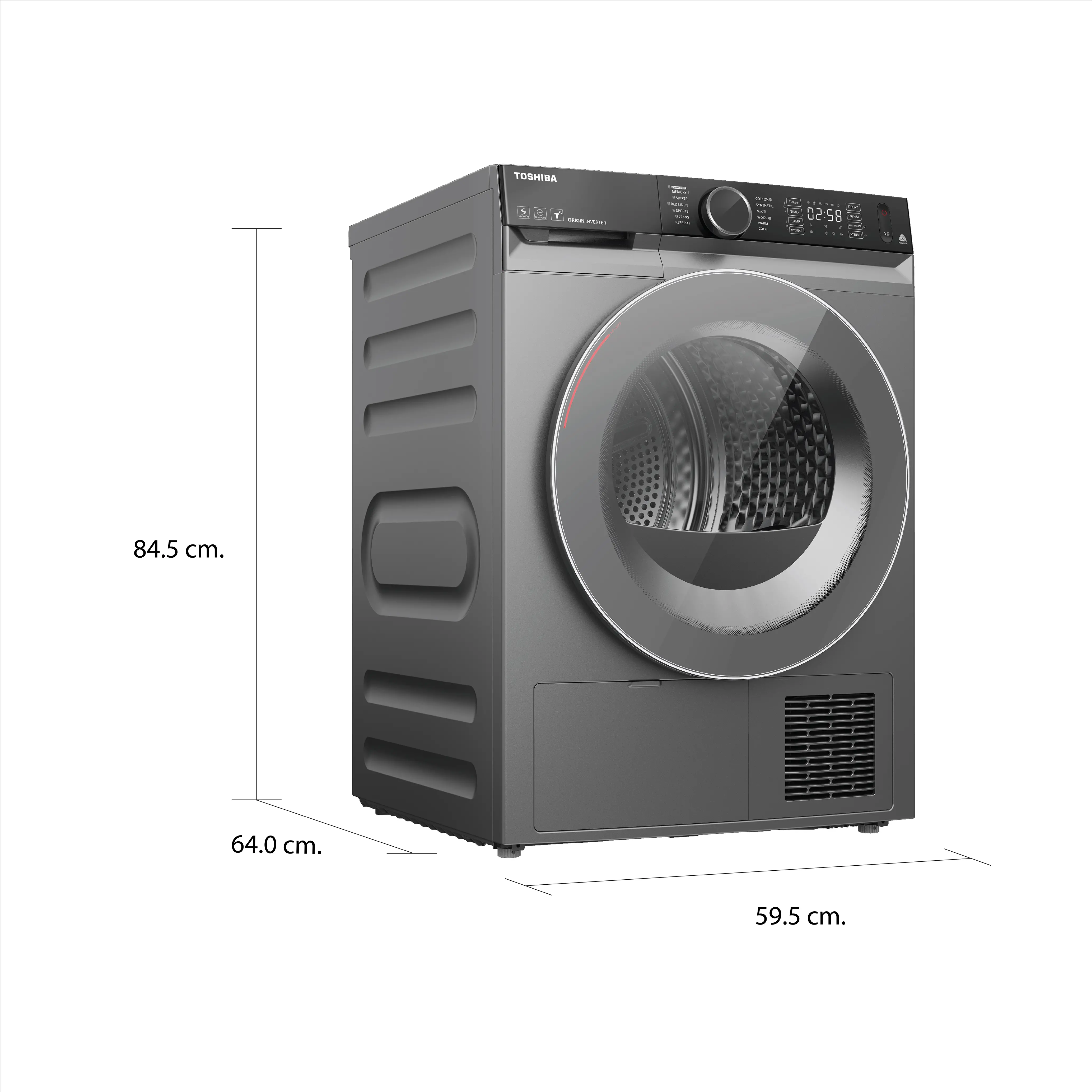 เครื่องอบผ้า 10 กก. โตชิบา รุ่น TD-BK110GHT(SK) ภาพที่ 8