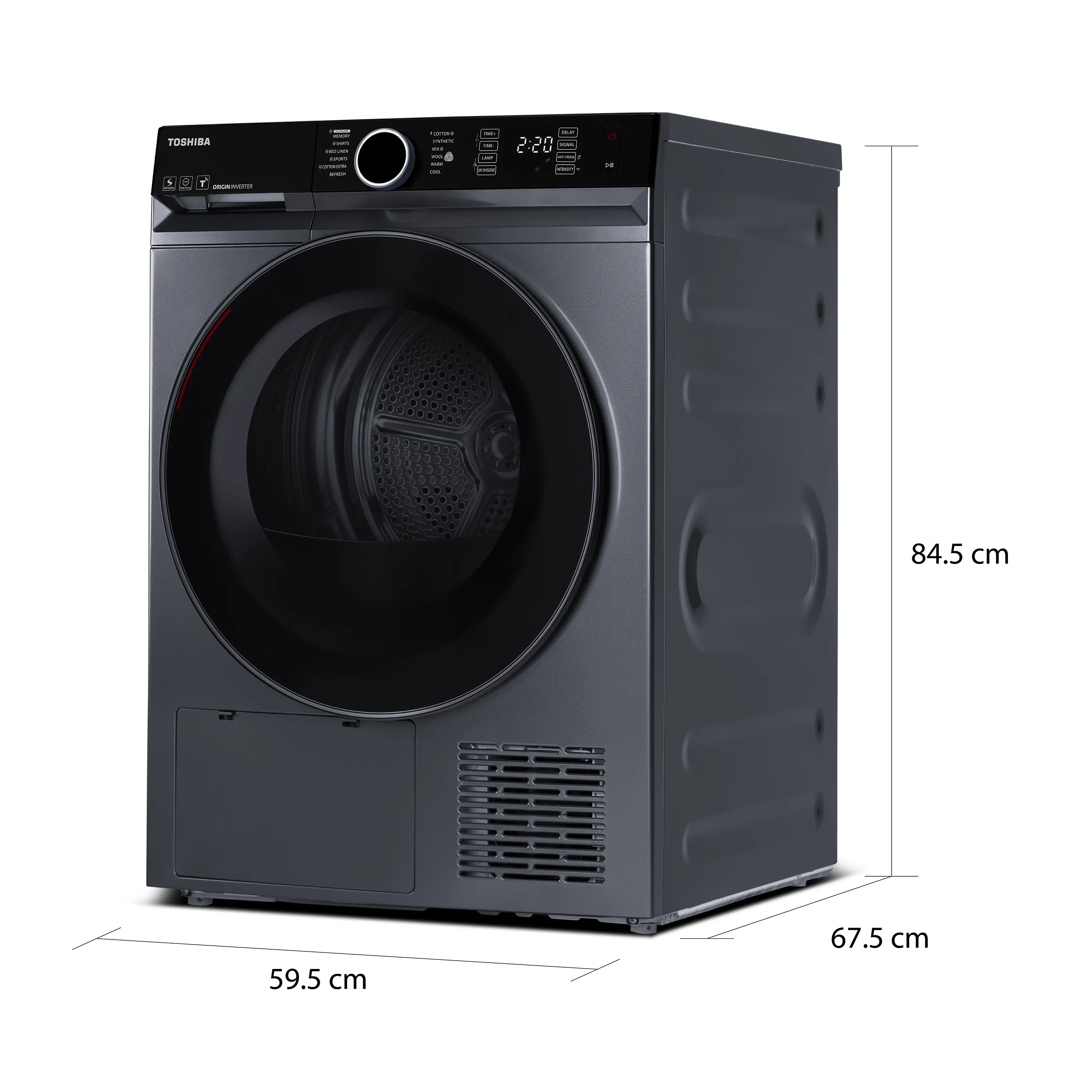 เครื่องอบผ้า 10 กก. โตชิบา รุ่น TD-BP110GHT(MG) ภาพที่ 2