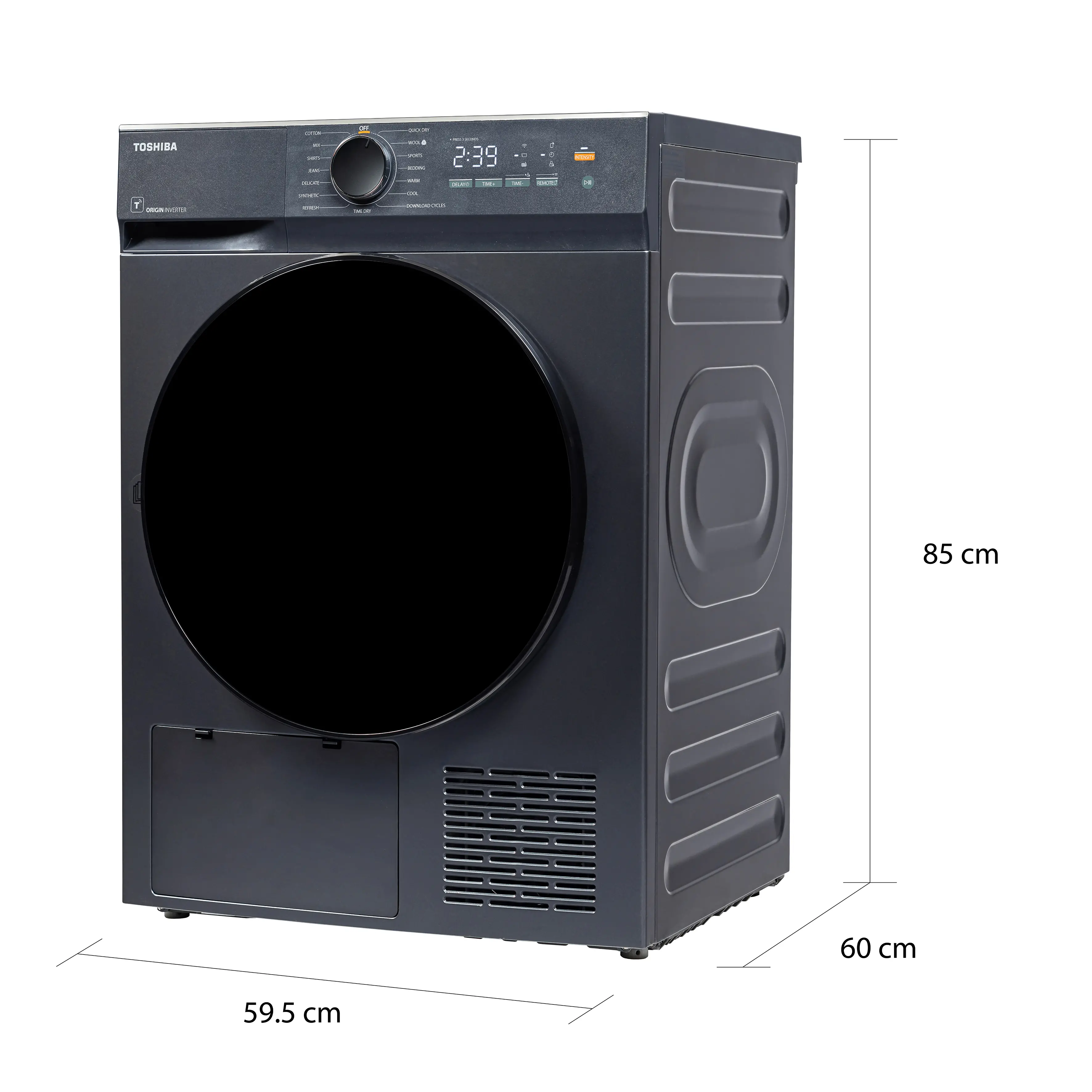 เครื่องอบผ้า 8 กก. โตชิบา รุ่น TD-T21B90HWT(MG) ภาพที่ 7