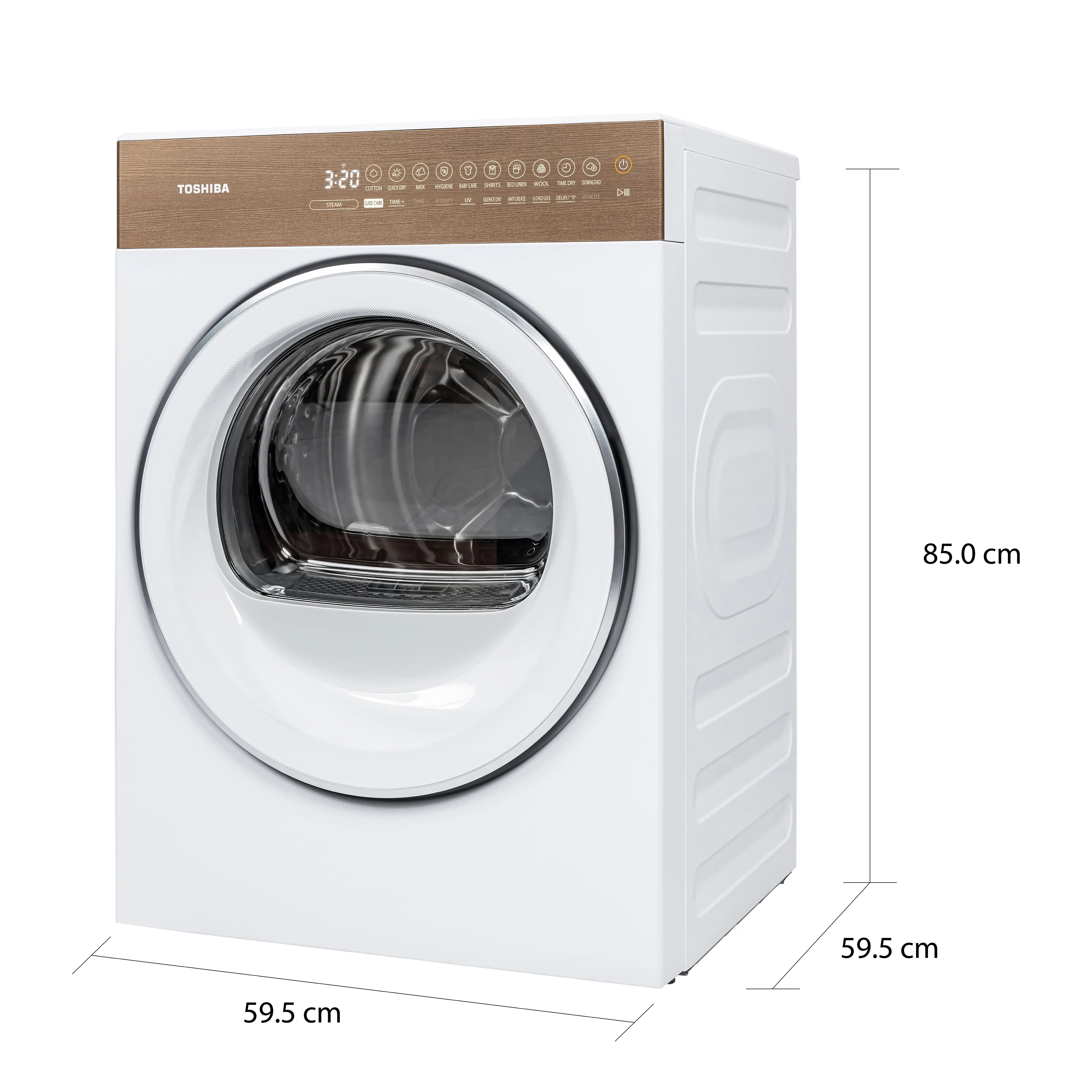 เครื่องอบผ้า 8 กก. โตชิบา รุ่น TD-T37BS90HWT(WT) ภาพที่ 2