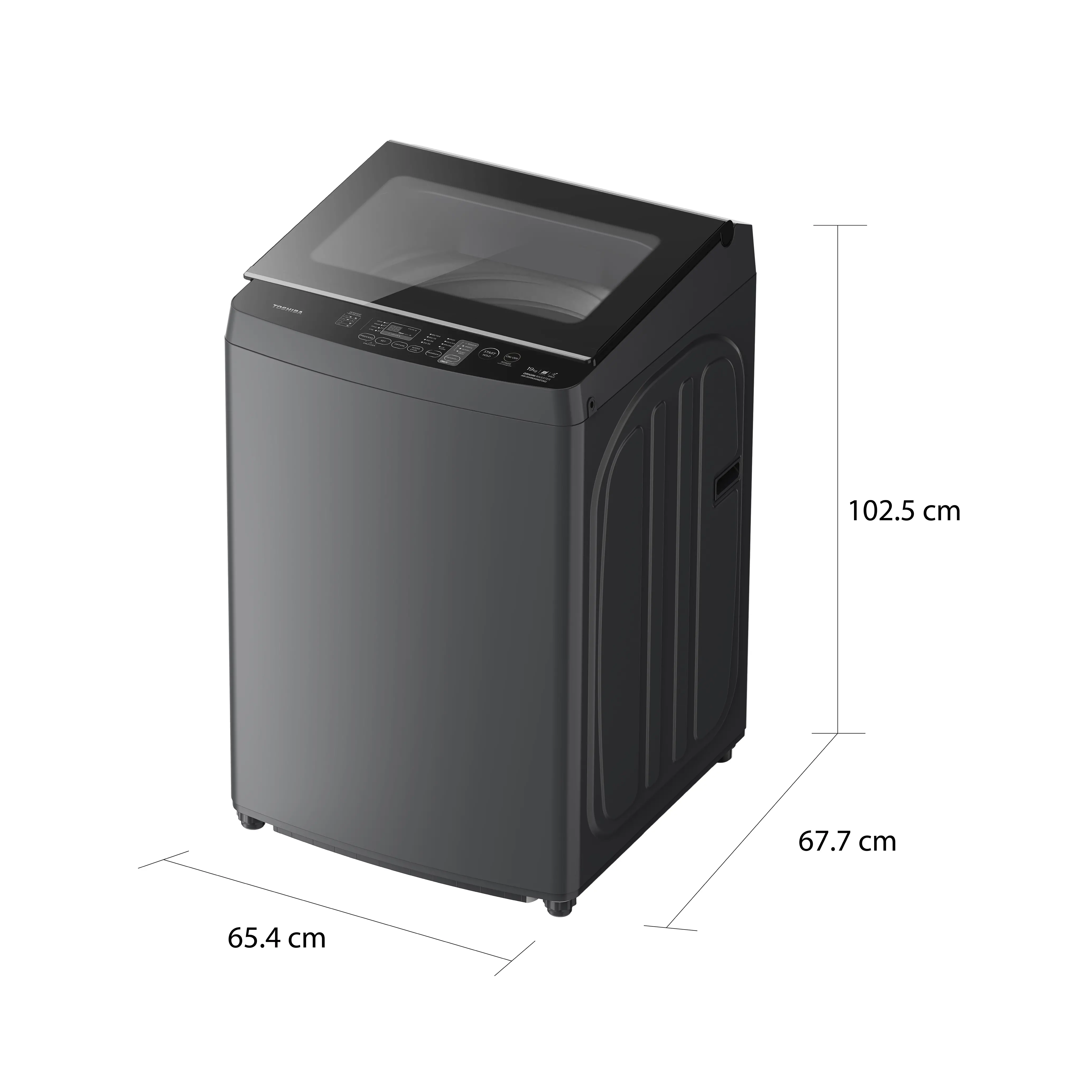 เครื่องซักผ้าฝาบน 19 กก. โตชิบา รุ่น AW-DUHN2000QT(SG)