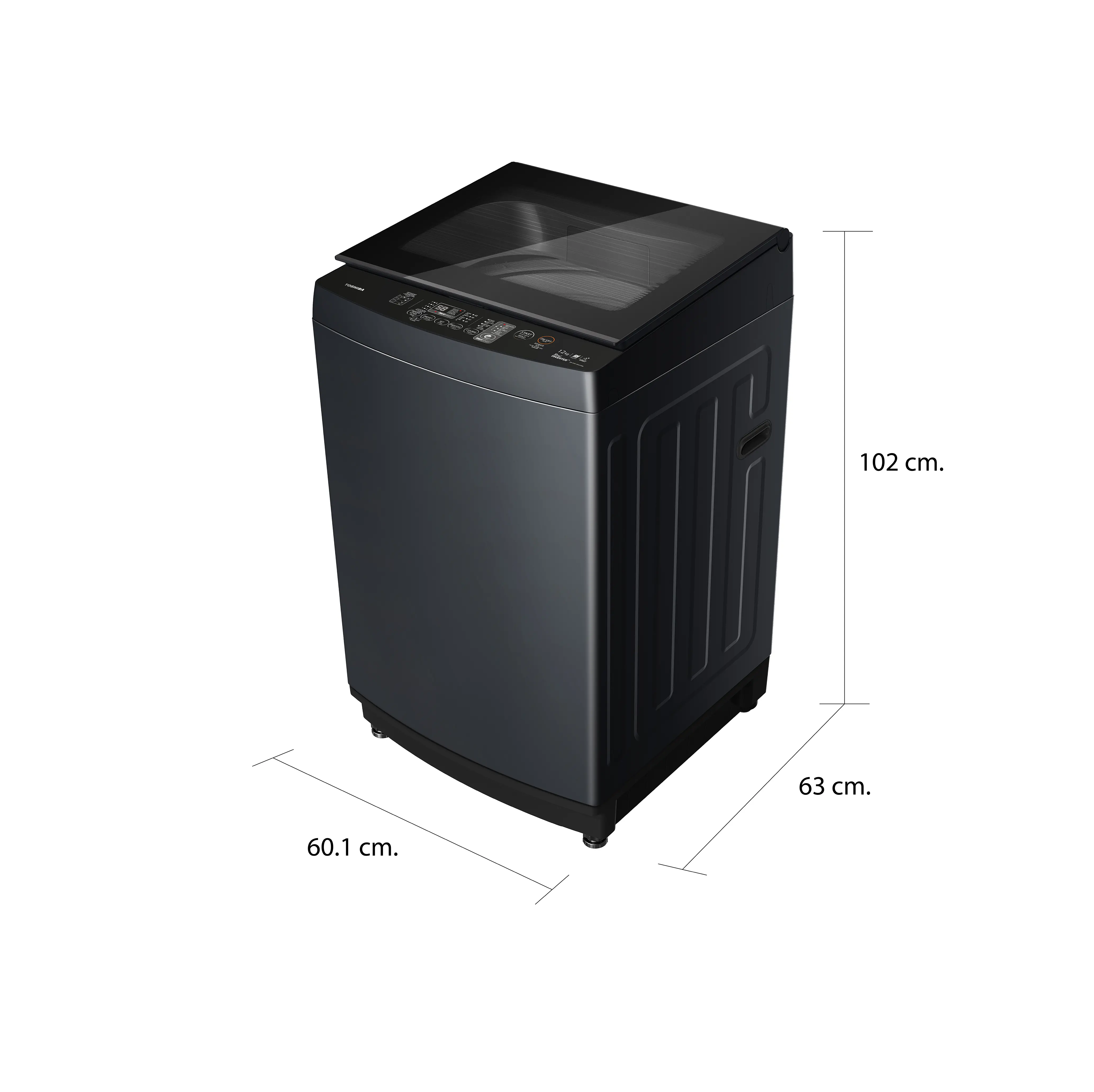 เครื่องซักผ้าฝาบน 12 กก. โตชิบา รุ่น AW-DUK1300LT(MK)