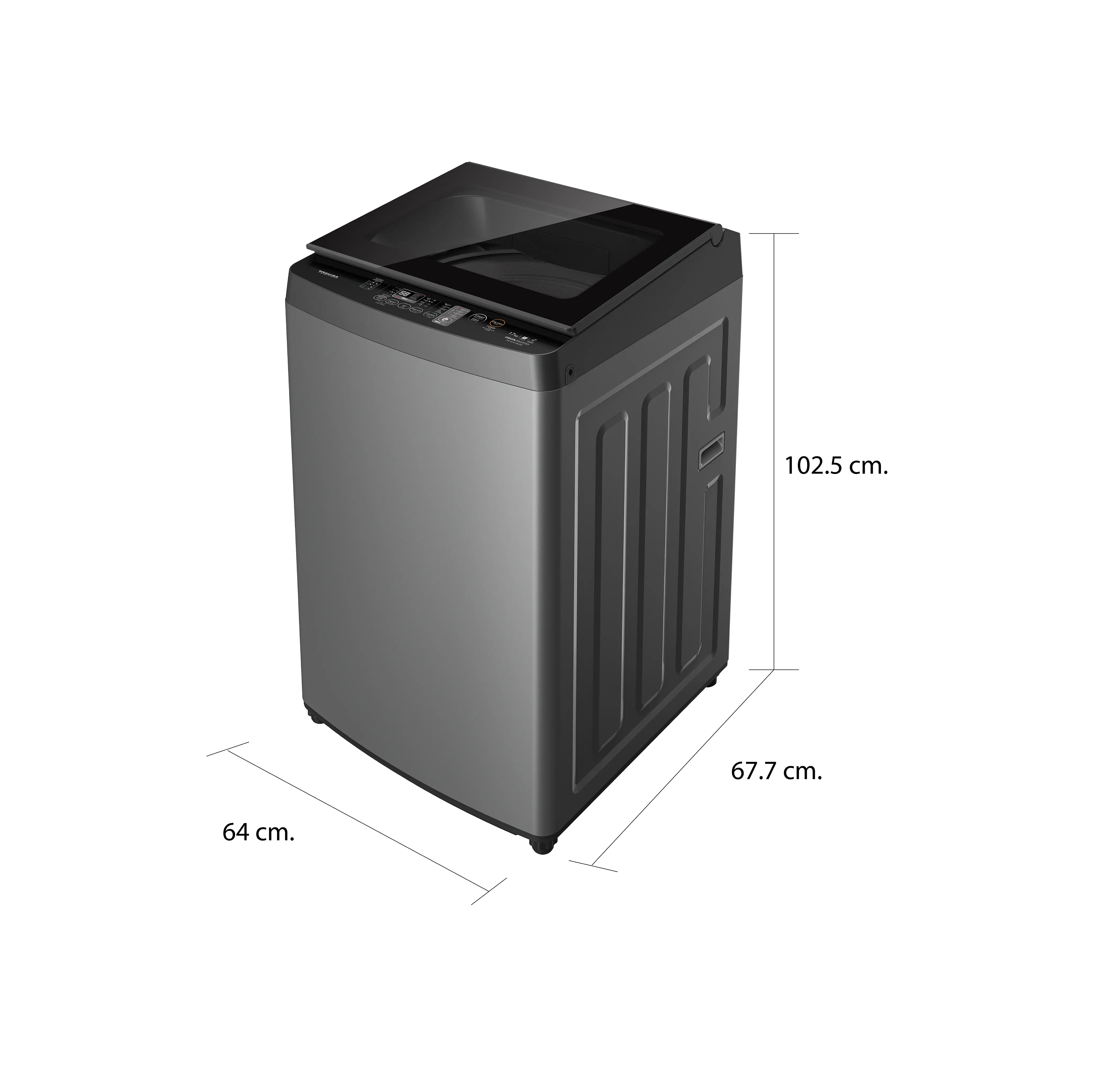 เครื่องซักผ้าฝาบน 17 กก. โตชิบา รุ่น AW-DUM1800MT(SG)