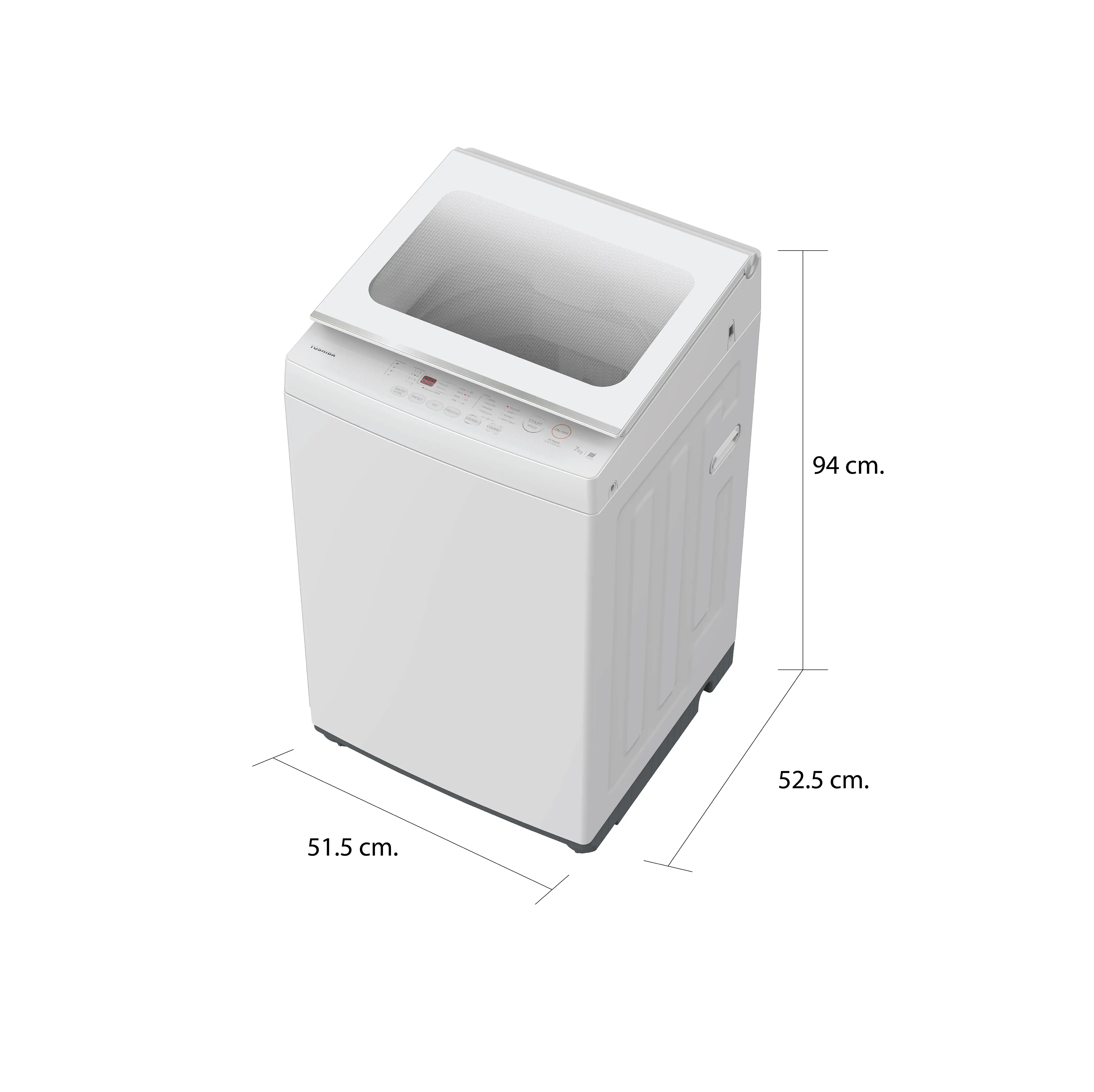เครื่องซักผ้าฝาบน 7 กก. โตชิบา รุ่น AW-K801AT(WW)