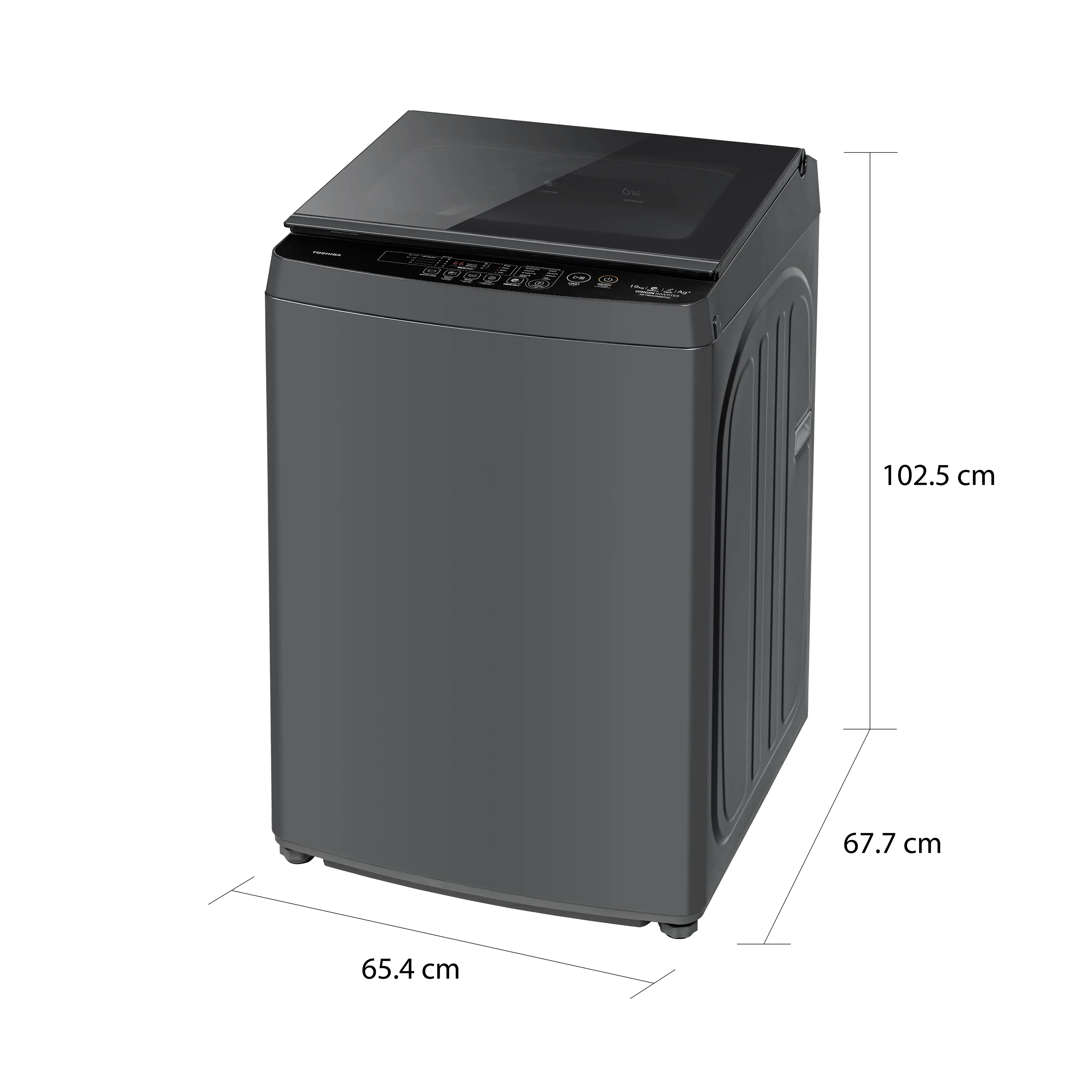 เครื่องซักผ้าฝาบน 19 กก. โตชิบา รุ่น AW-T06DU2000QT(SG)