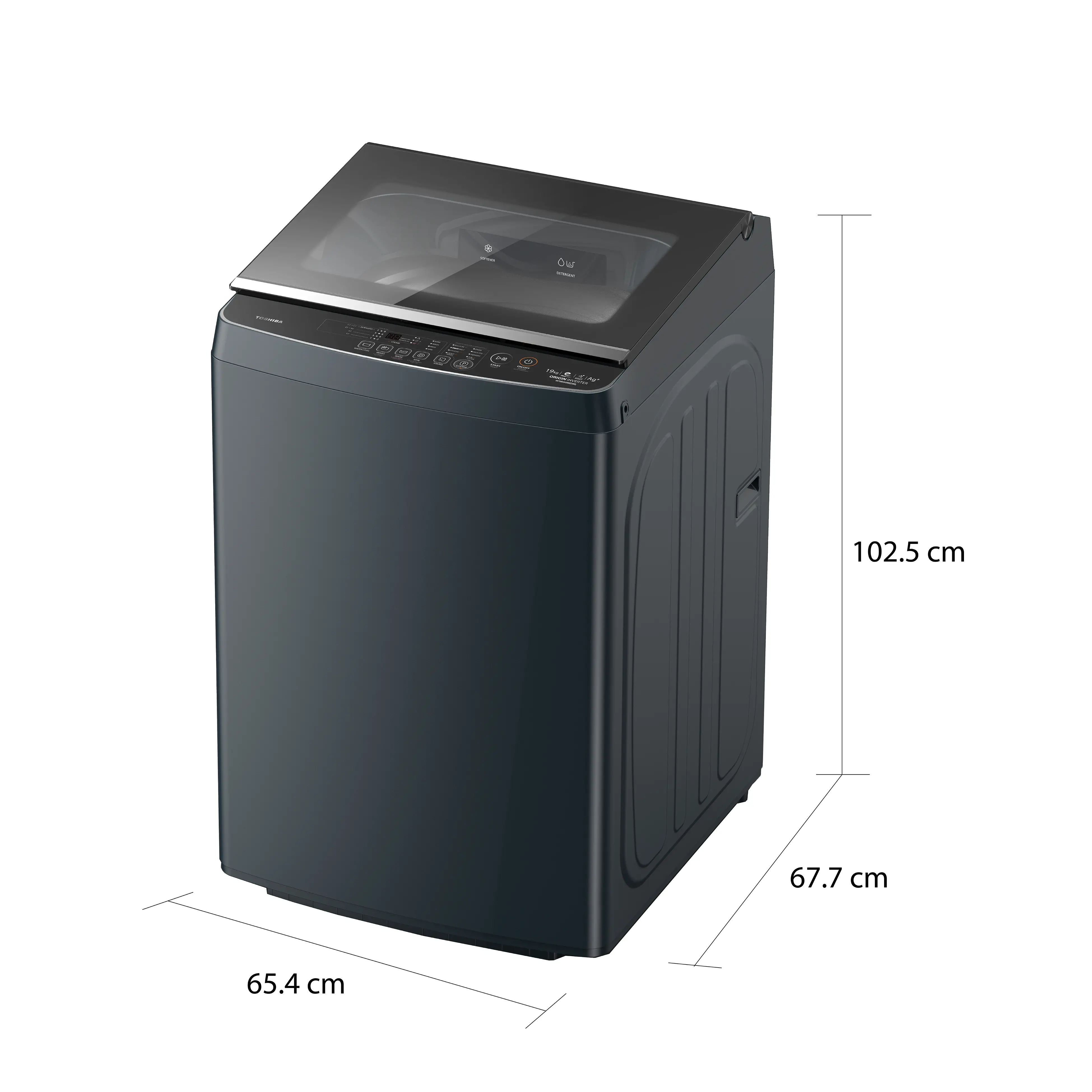 เครื่องซักผ้าฝาบน 19 กก. โตชิบา รุ่น AW-T08DUH2000QT(MG)