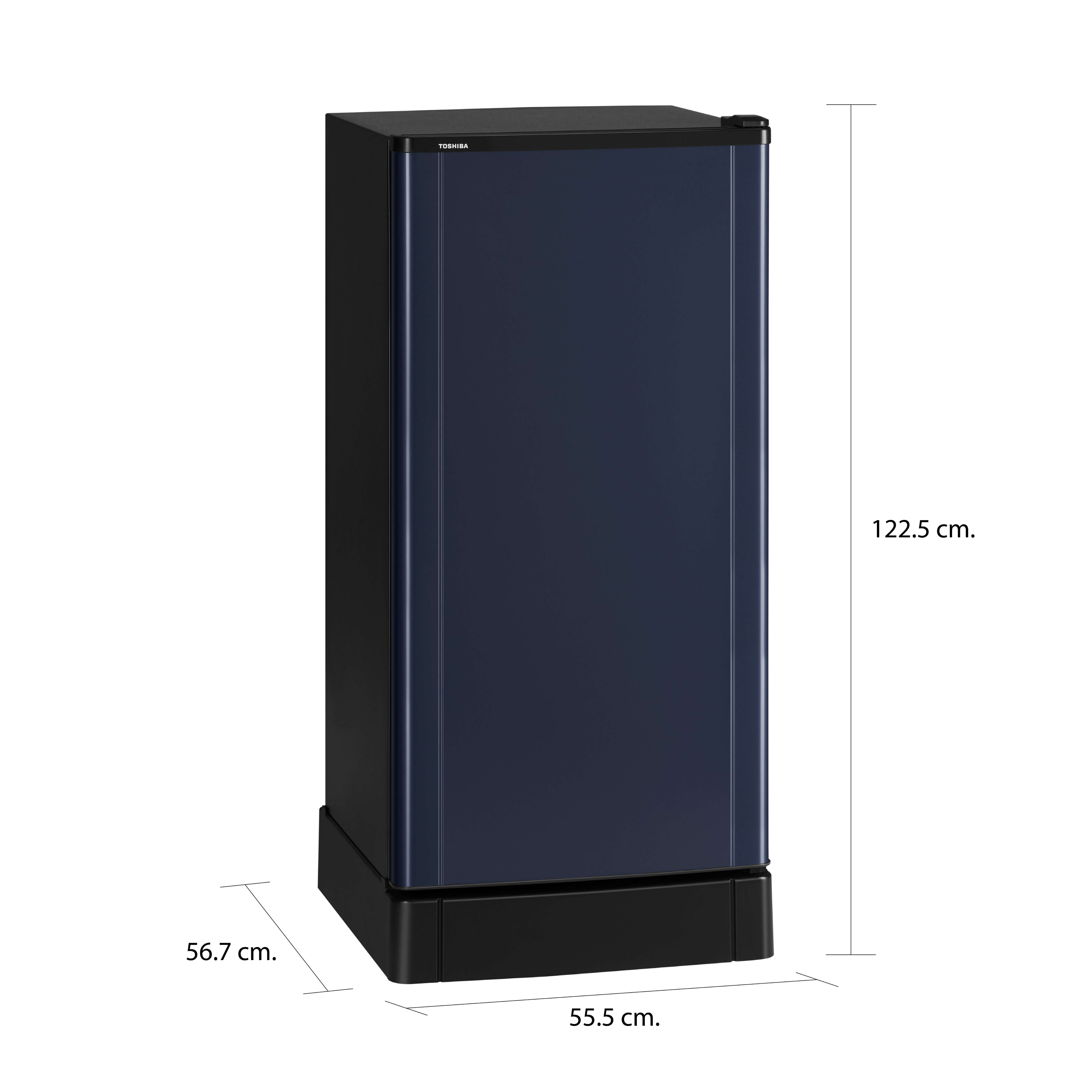 ขนาดและมิติ ตู้เย็น 1 ประตู 6.4 คิว โตชิบา รุ่น GR-D187SB