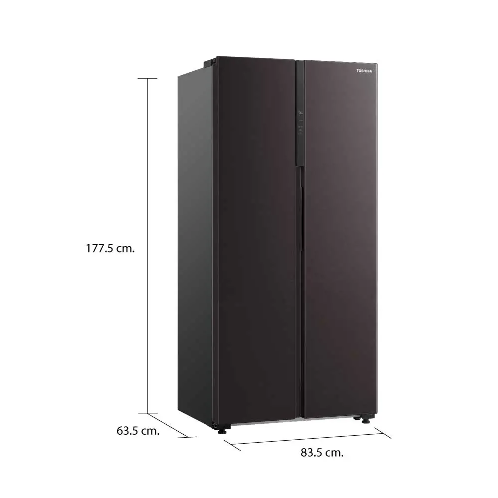ตู้เย็น ไซด์ บาย ไซด์ 16.2 คิว โตชิบา รุ่น GR-RS600WI-PMT(37)