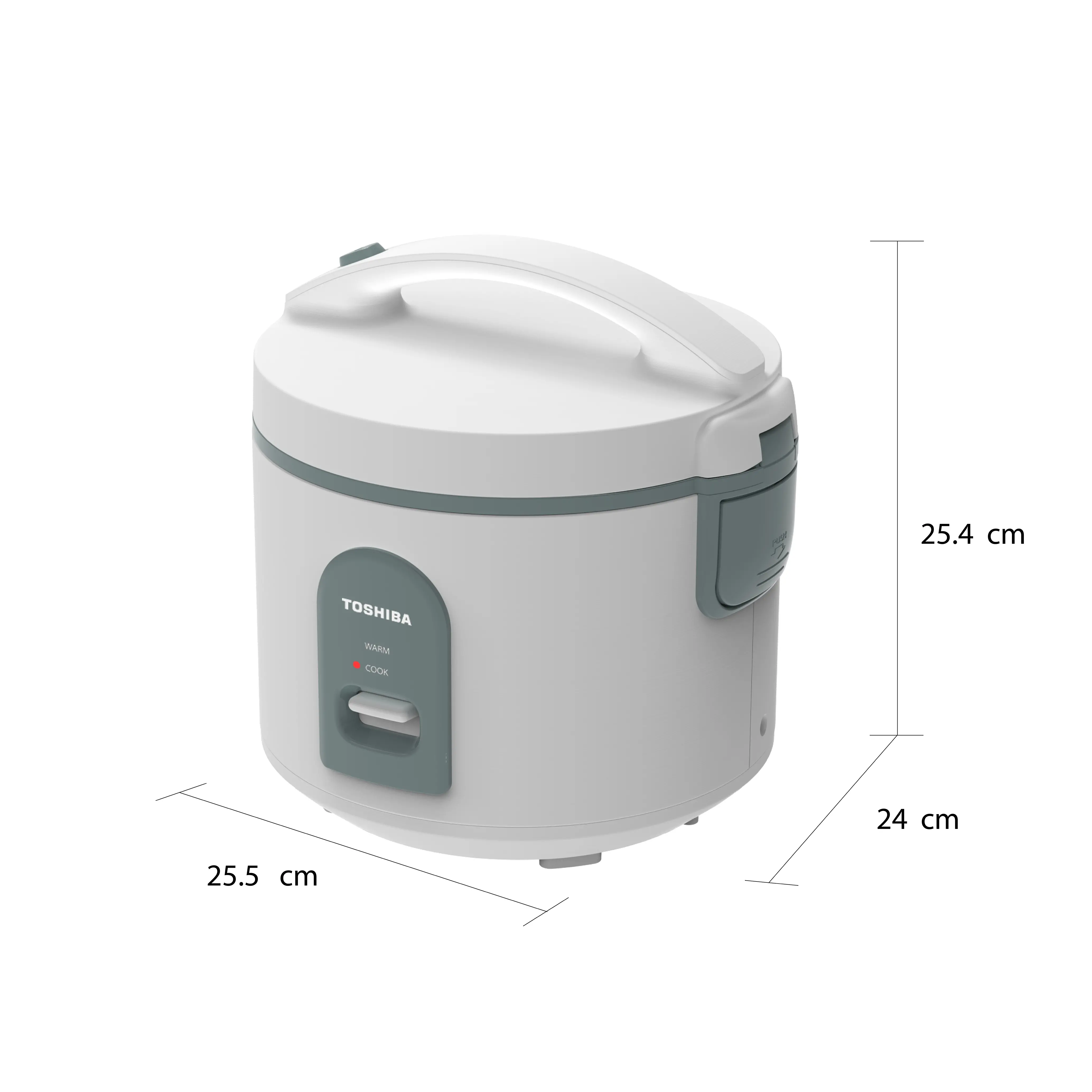 หม้อหุงข้าว ระบบอุ่นทิพย์ 1.0 ลิตร โตชิบา รุ่น RC-10JHVTH(G)