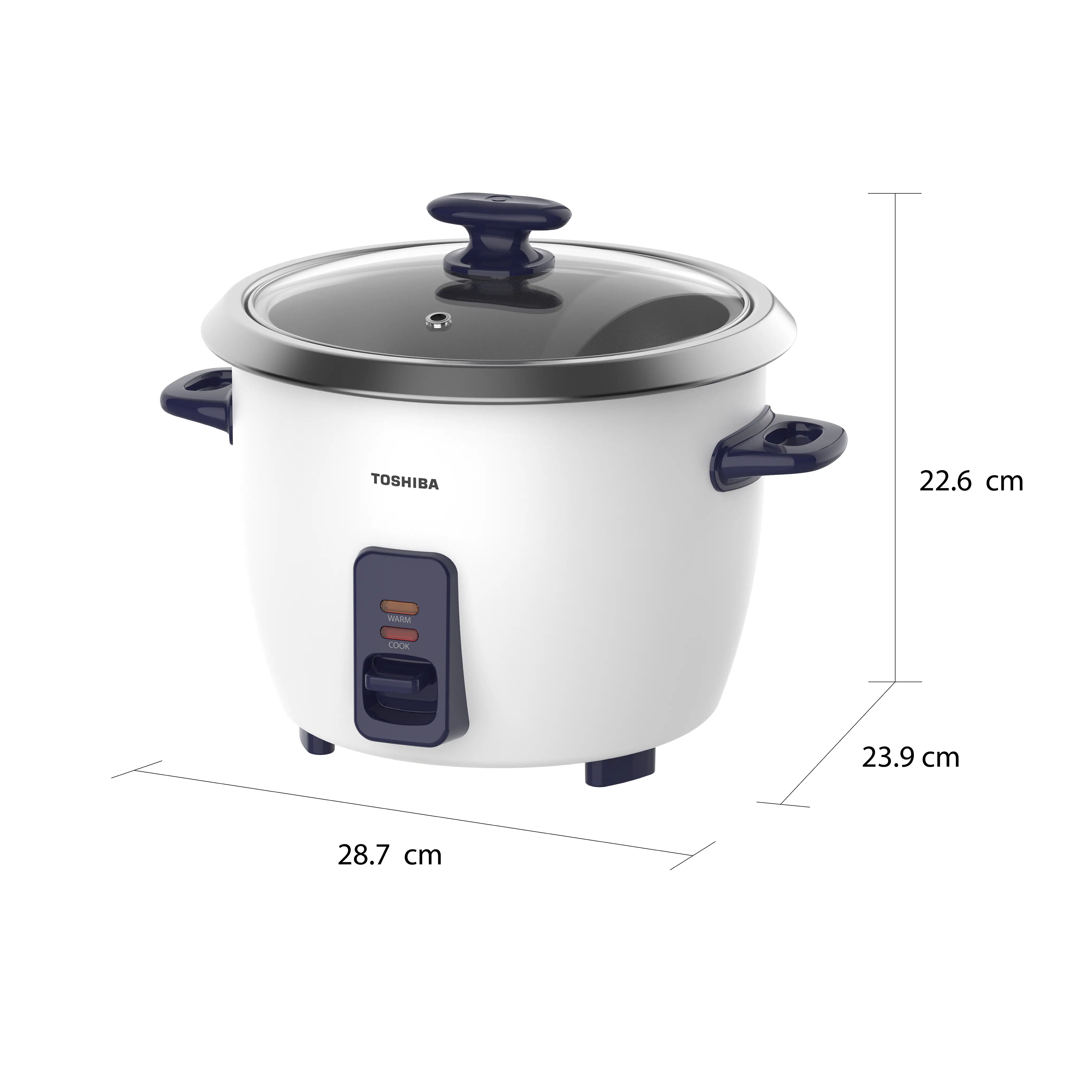 หม้อหุงข้าว ระบบธรรมดา 1.3 ลิตร โตชิบา รุ่น RC-13MHUTH(B) ภาพที่ 2