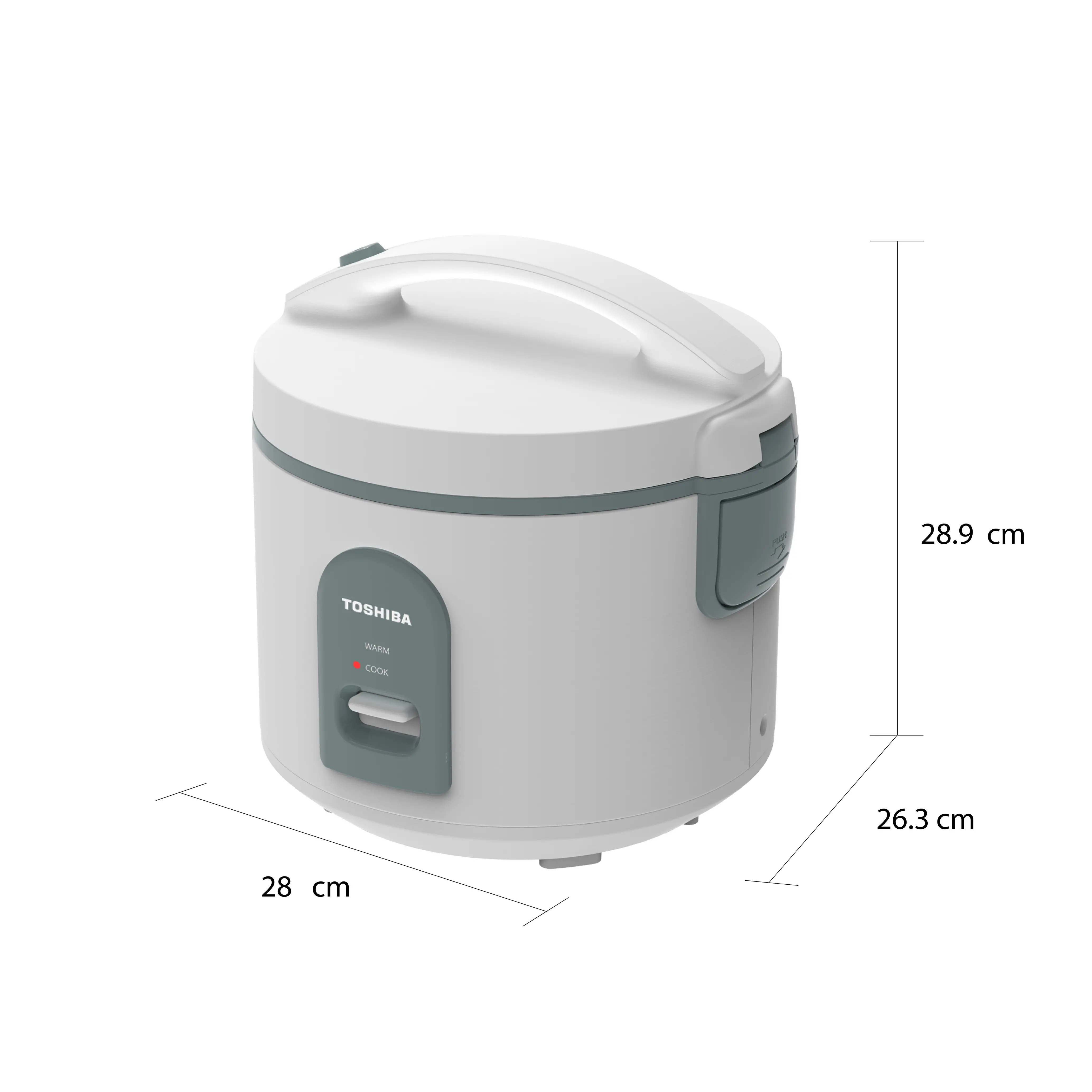 หม้อหุงข้าว ระบบอุ่นทิพย์ 1.8 ลิตร โตชิบา รุ่น RC-18JHVTH(G)