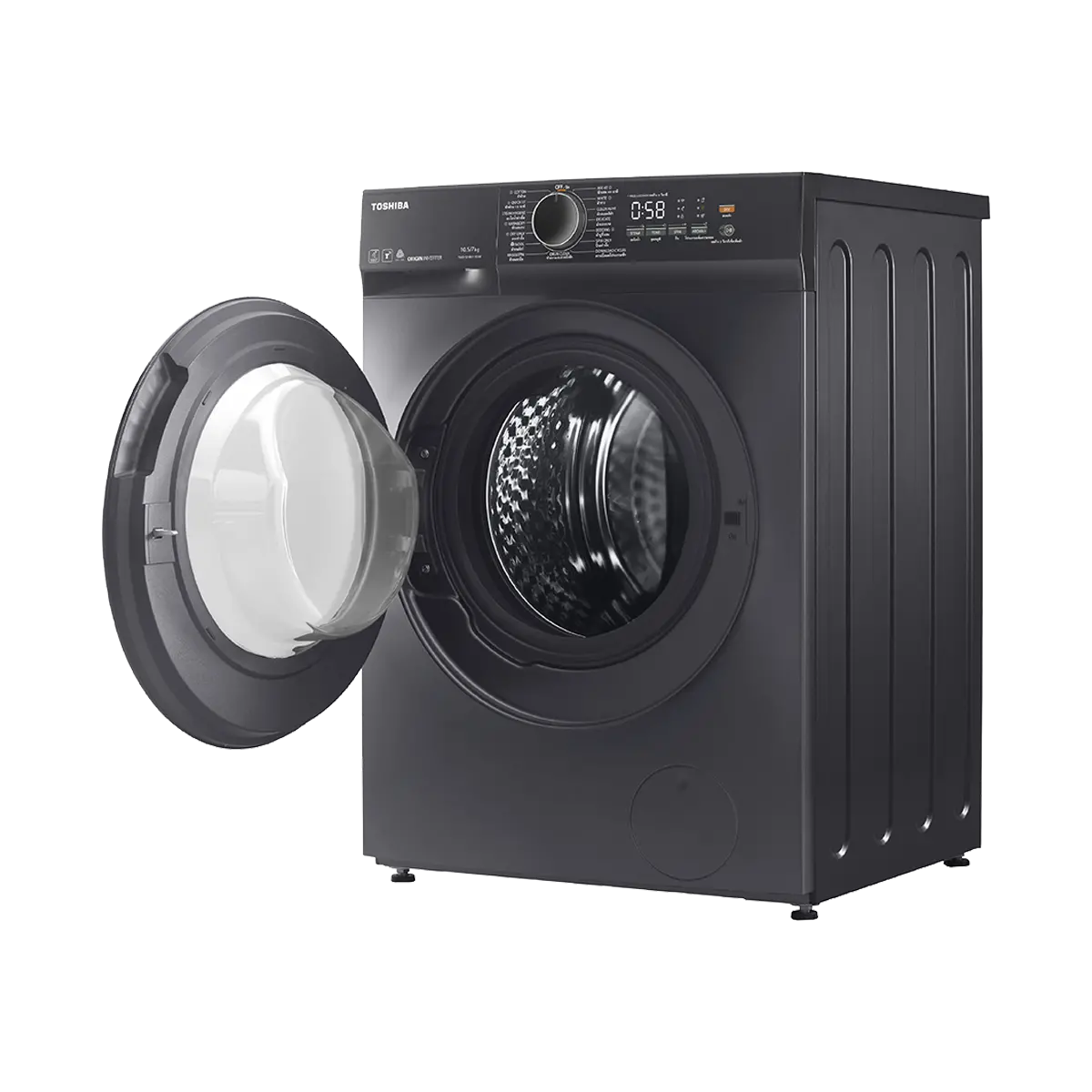 เครื่องซัก-อบผ้าฝาหน้า 10.5/7 กก. โตชิบา รุ่น TWD-T21BU115UWT(MG) ภาพที่ 6