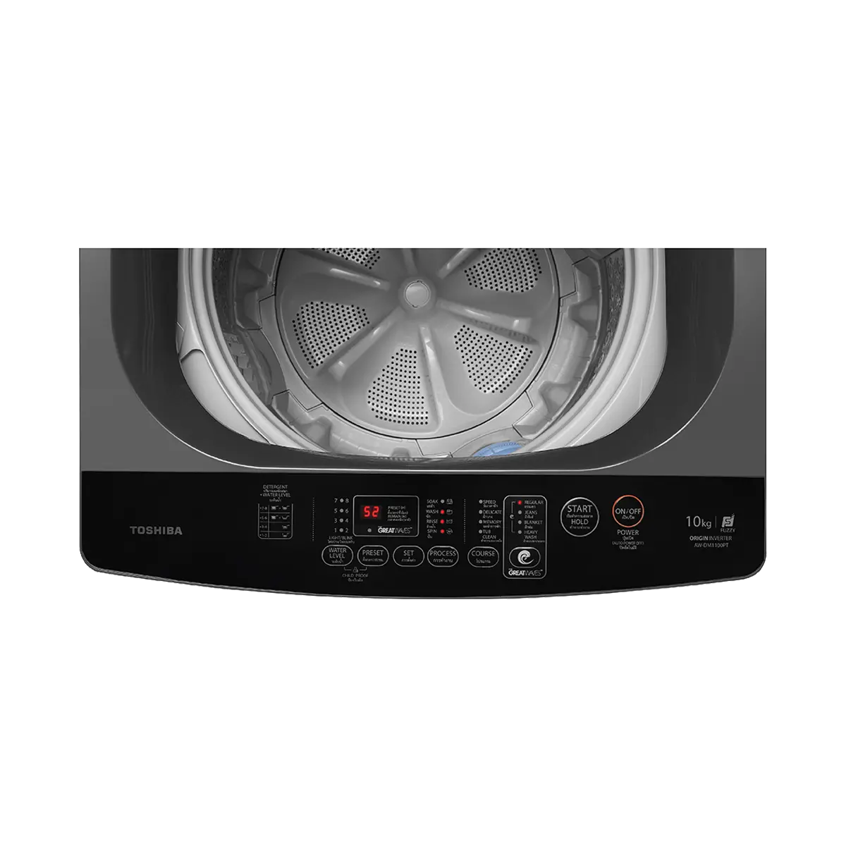 เครื่องซักผ้าฝาบน 10 กก. โตชิบา รุ่น AW-DM1100PT(MK) ภาพที่ 7