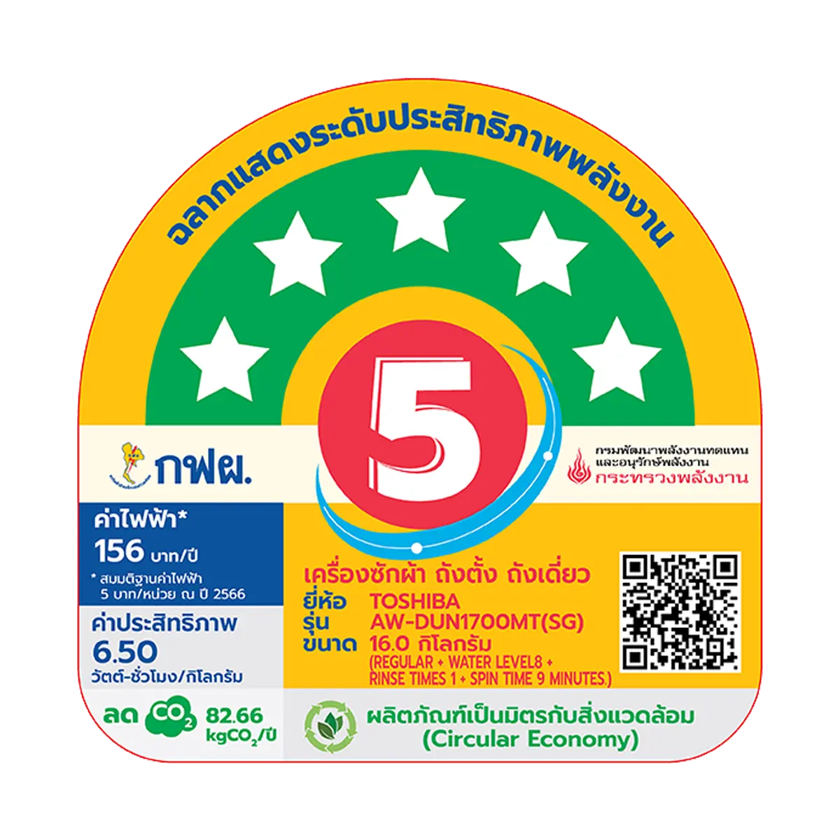 เครื่องซักผ้าฝาบน 16 กก. โตชิบา รุ่น AW-DUN1700MT(SG) ภาพที่ 8