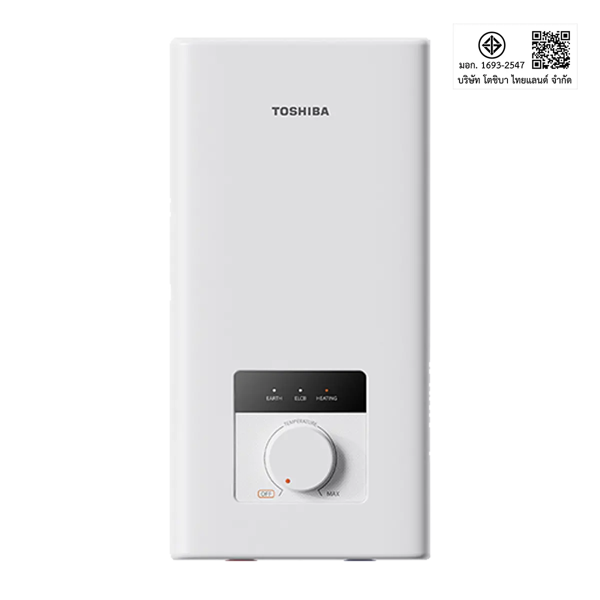 เครื่องทำน้ำอุ่น 3800 วัตต์ โตชิบา รุ่น TWH-38MFNTH(W)-WB