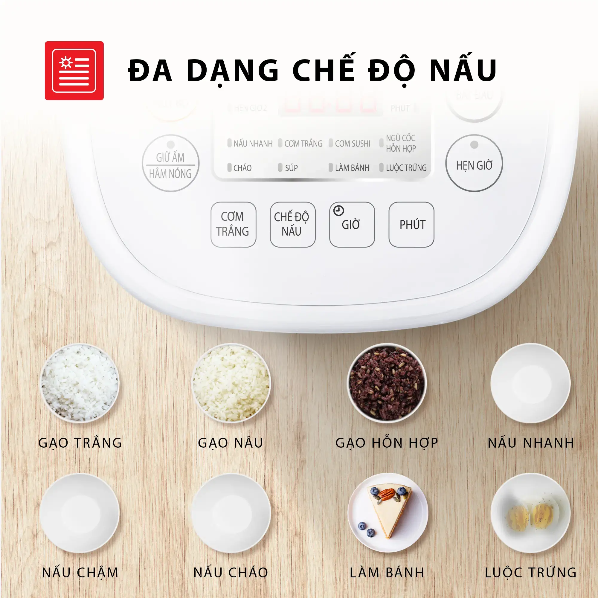 Đa Chức Năng Nấu – Linh Hoạt Cho Mọi Bữa Ăn